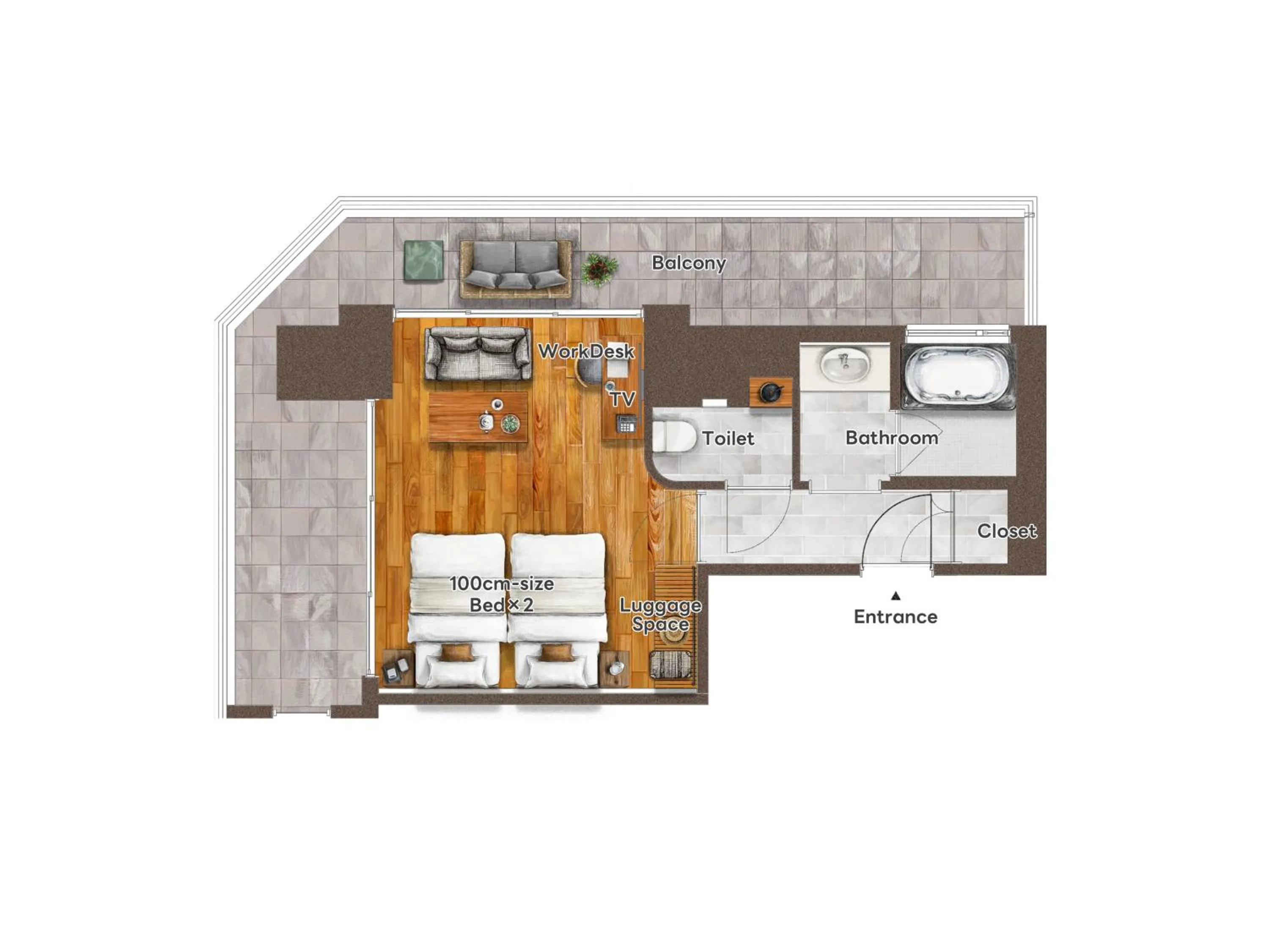 Floor plan in PROSTYLE TERRACE NAHA