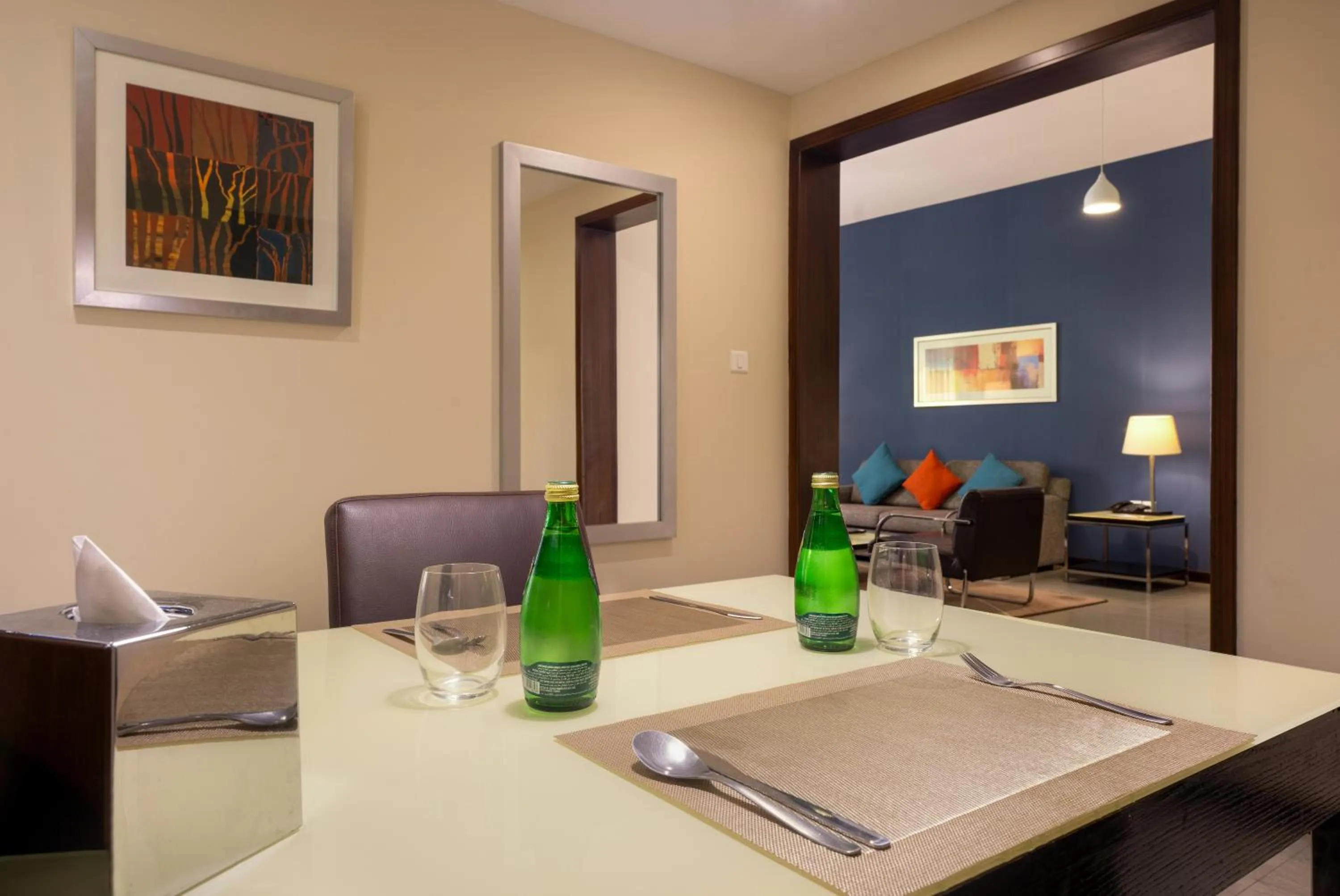 Seating area in The Eclipse Boutique Suites