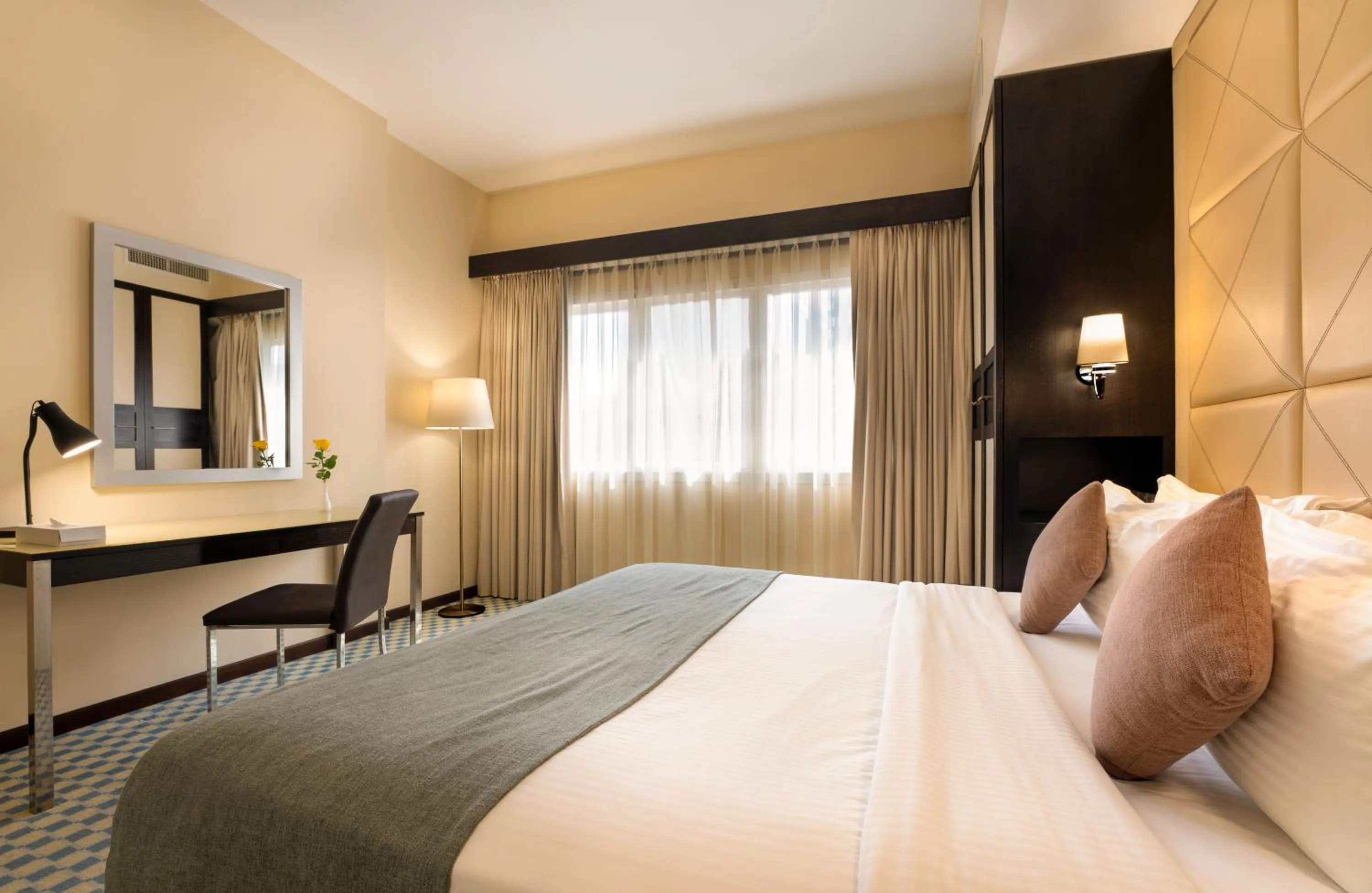 Bed in The Eclipse Boutique Suites