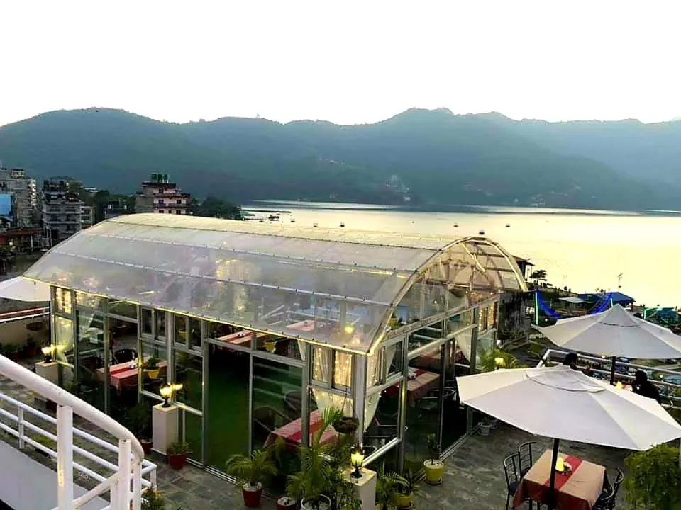 Lake view in Hotel Kunja