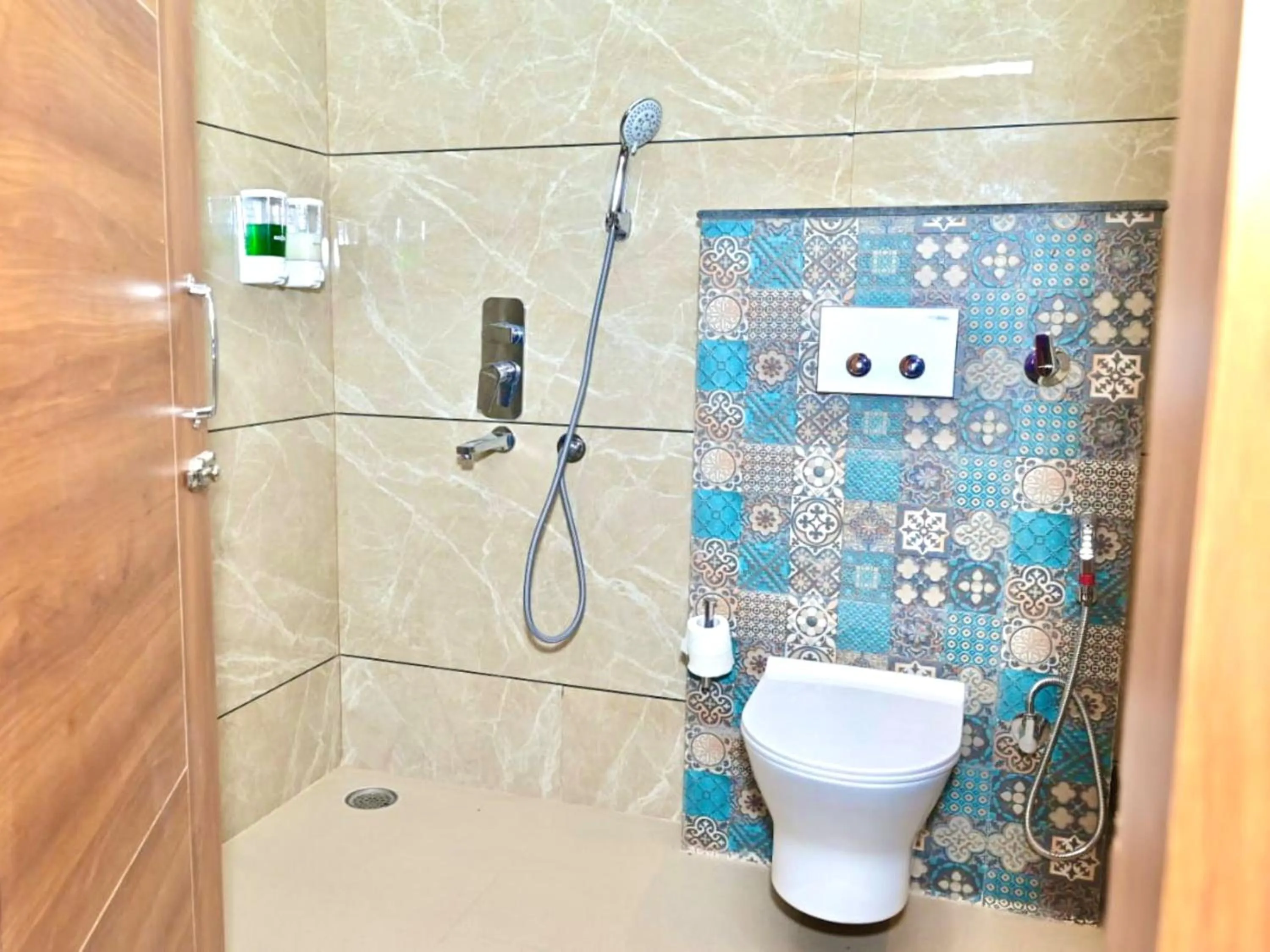 Shower in Hotel Metro Regency Meerut