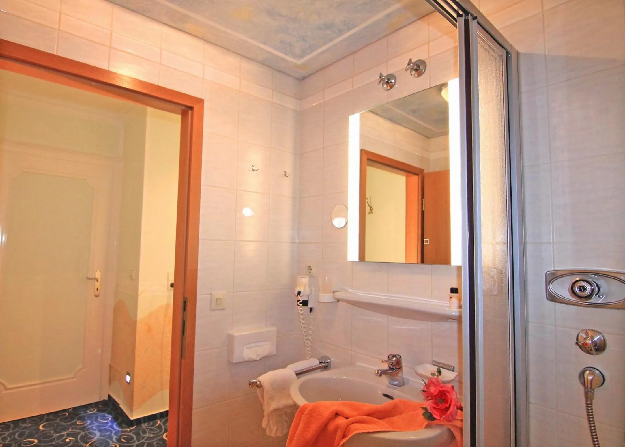 Shower in Hotel Weingärtner