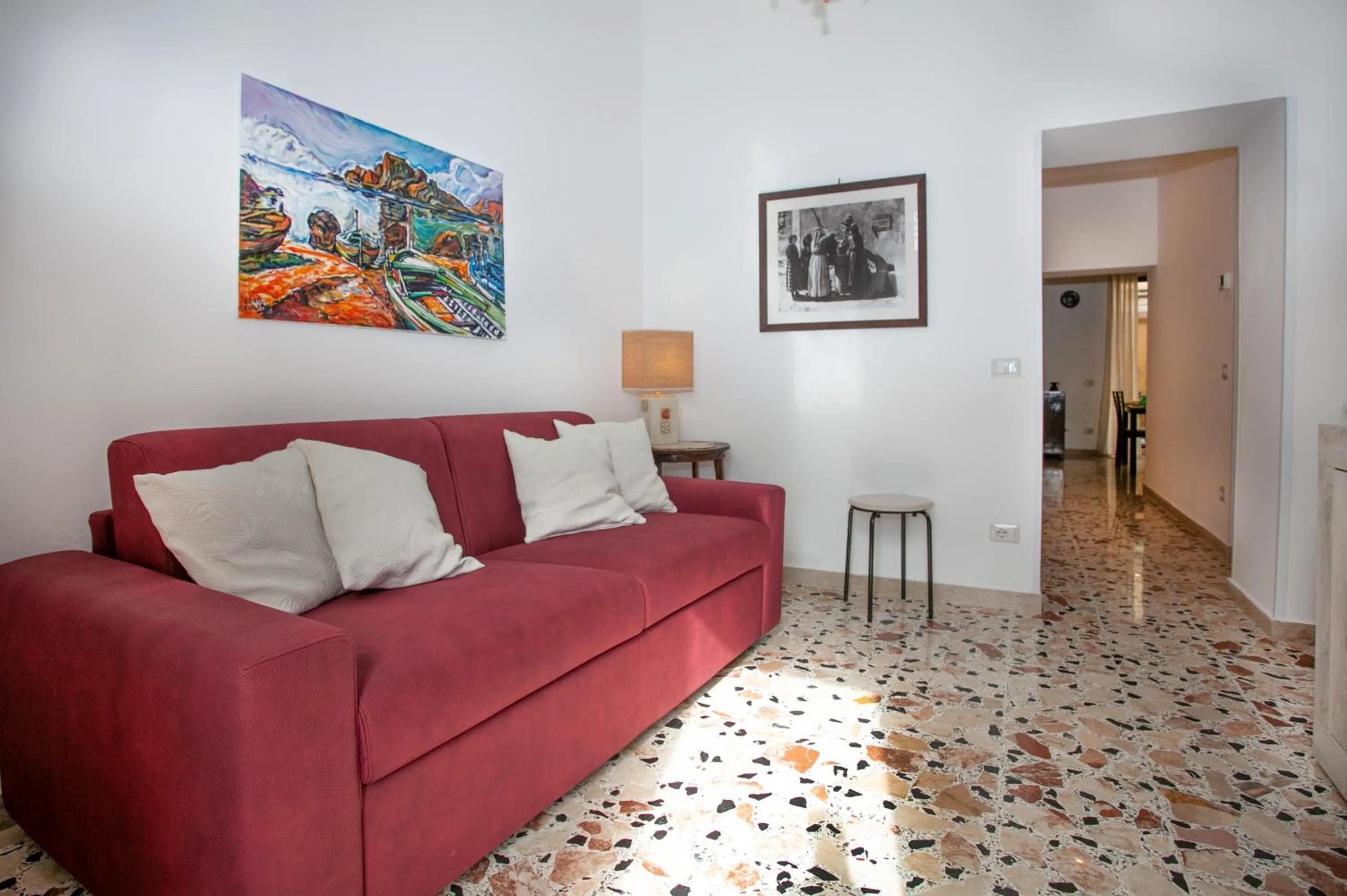 Living room in Casa Rosa