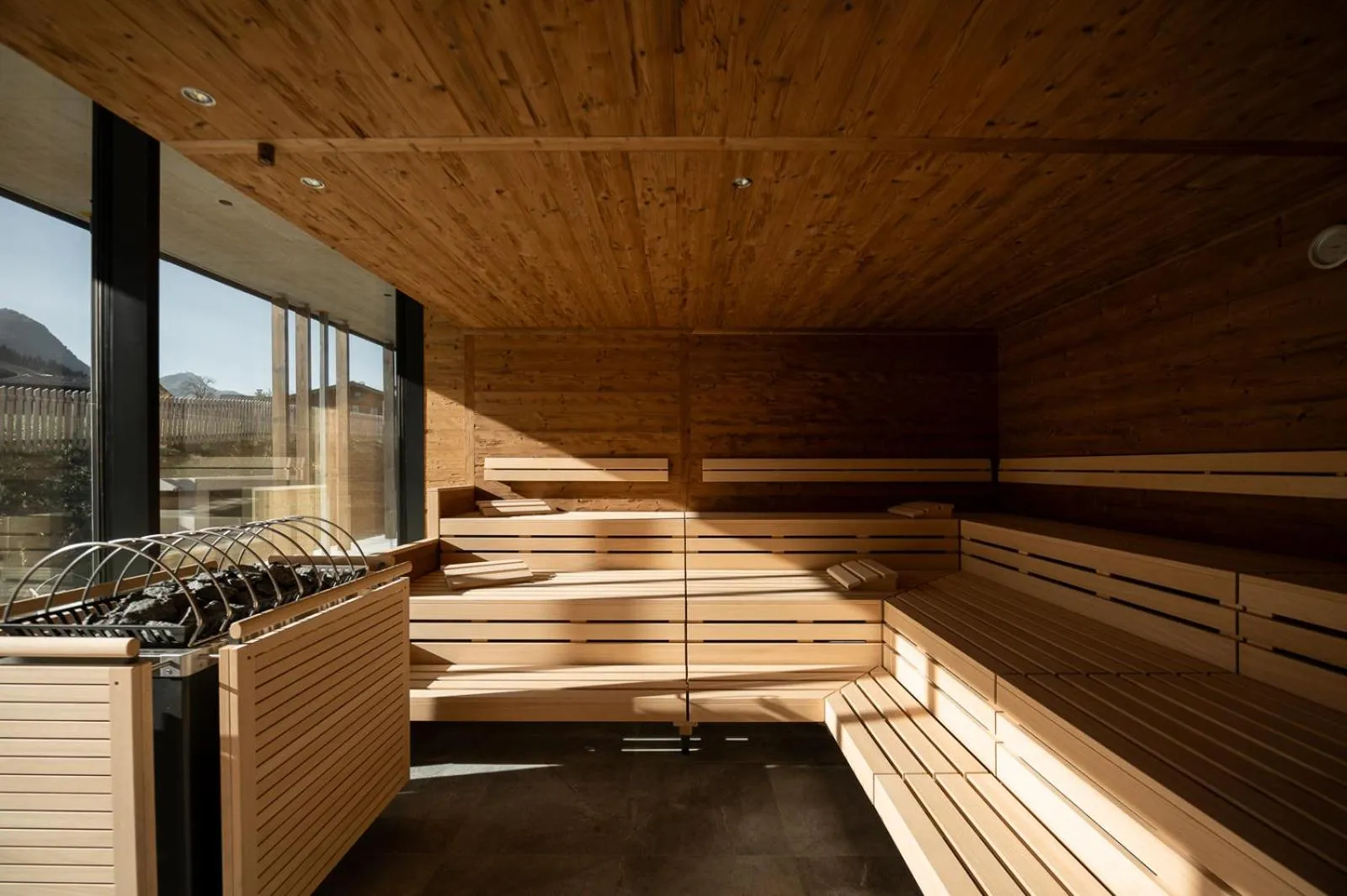 Sauna in ADEA Lifestyle Suites Fieberbrunn