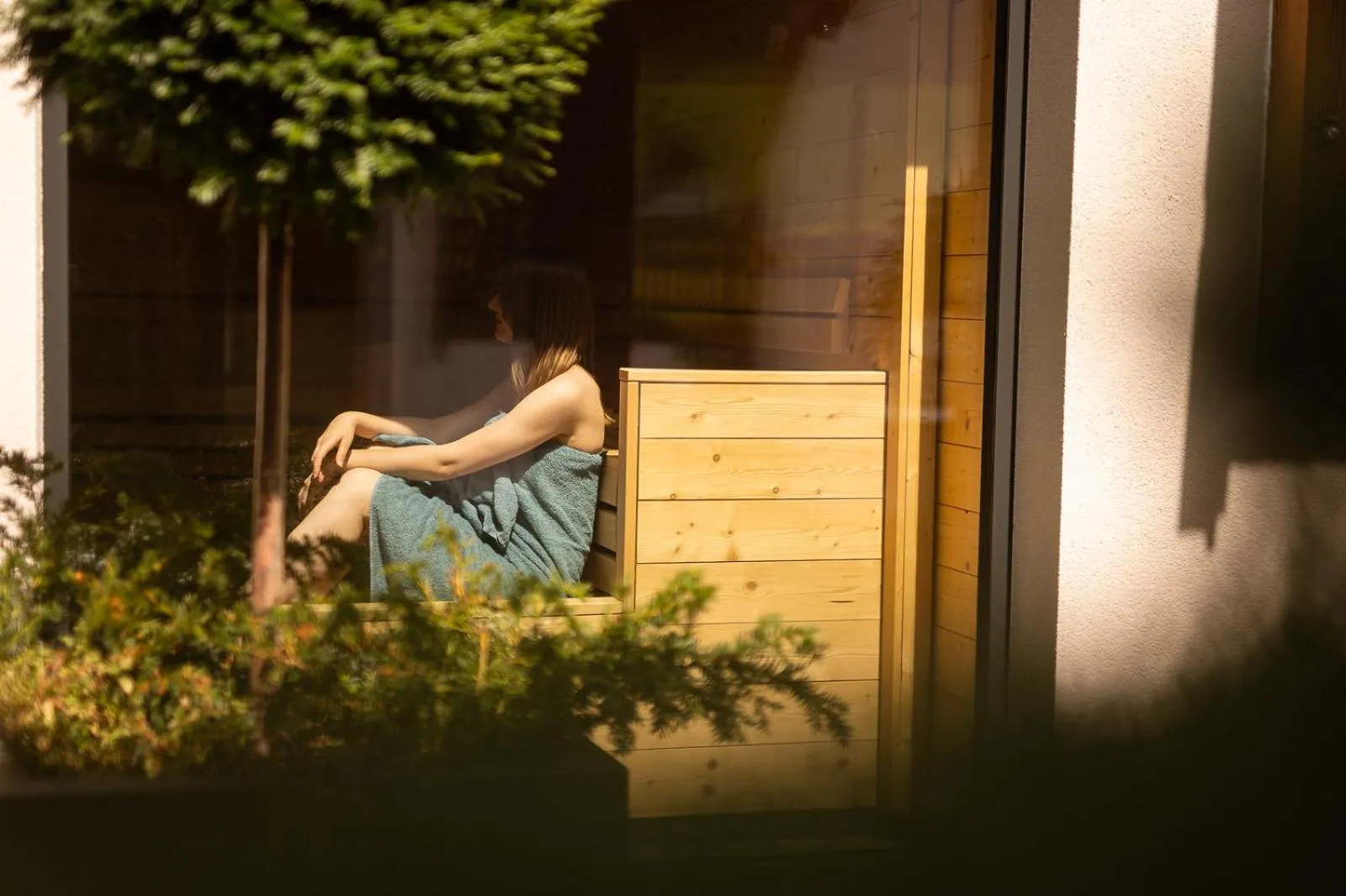Sauna in ADEA Lifestyle Suites Fieberbrunn