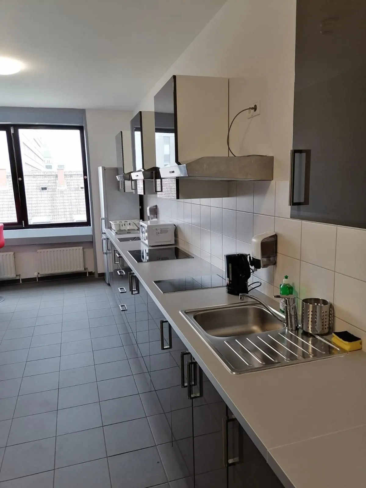 Communal kitchen in Panorama Hostel