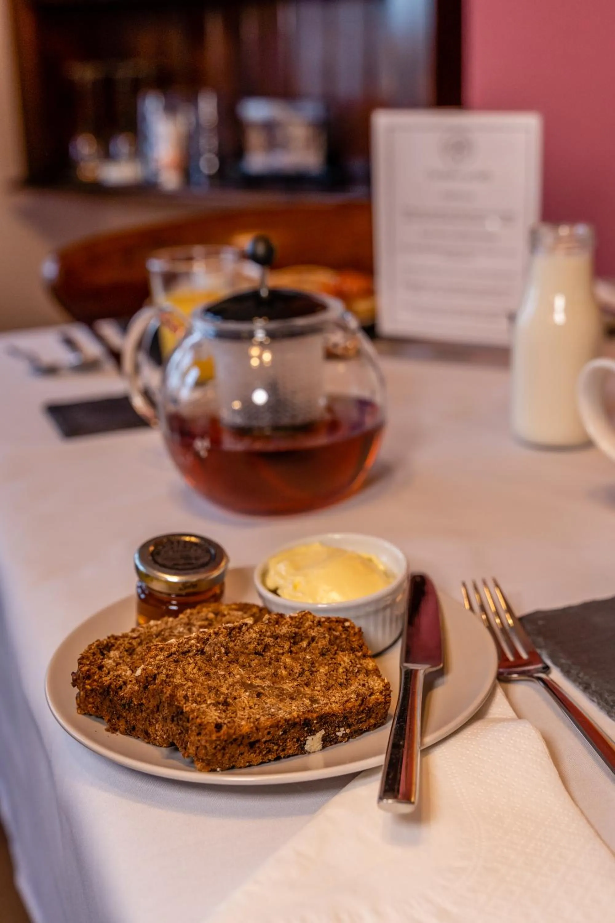 Food and drinks in The Mulberrys B&B