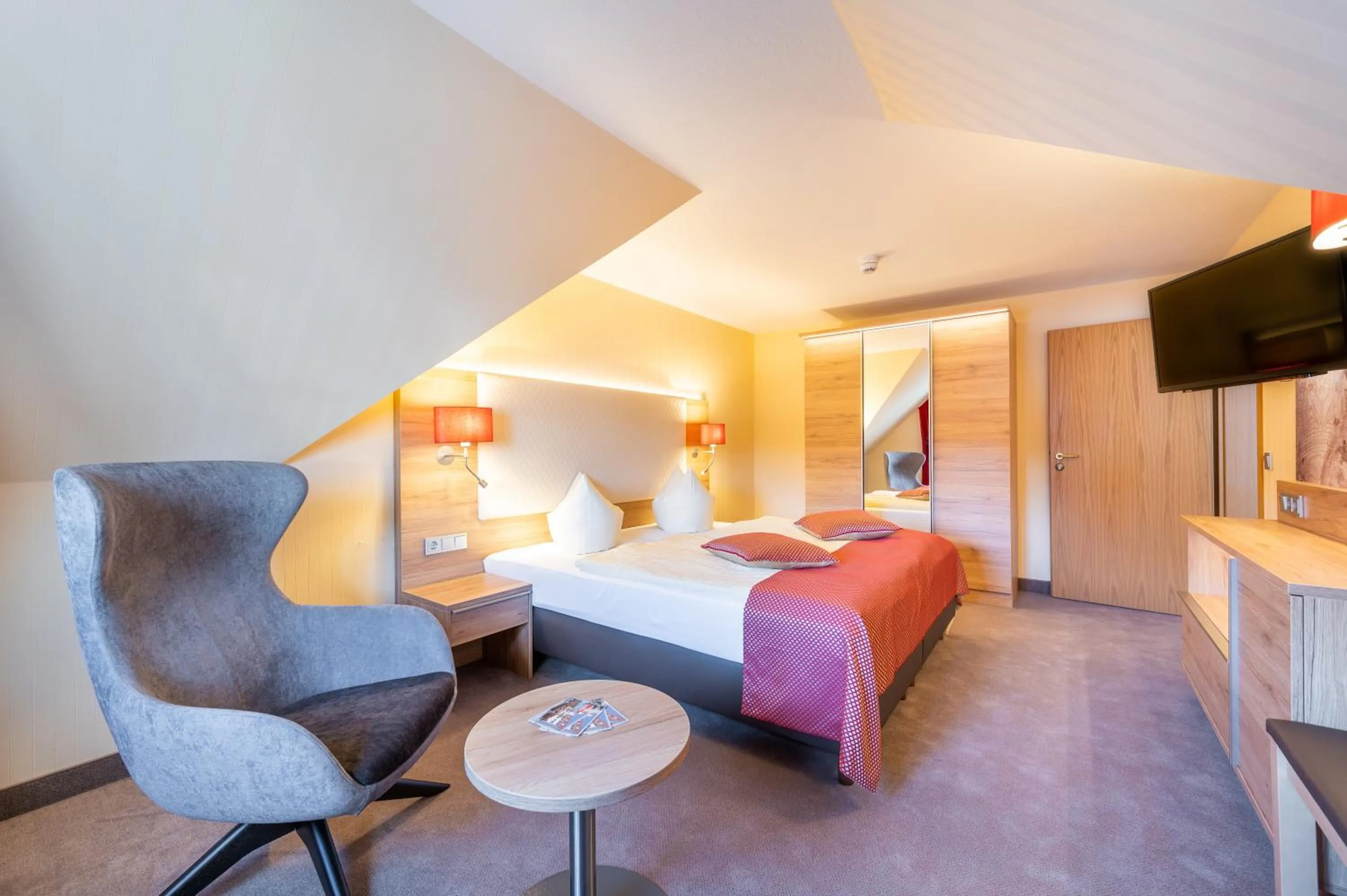 Bedroom, Bed in Centralhotel Binz