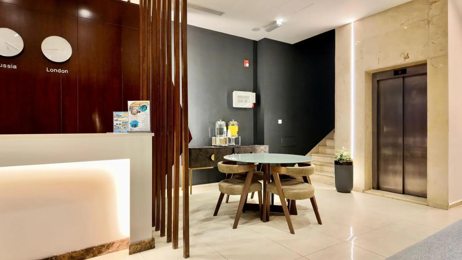 Seating area in Twins Boutique Hotel