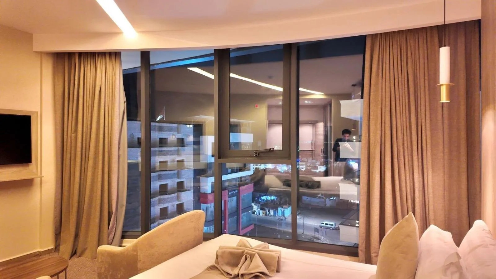 Seating area in Twins Boutique Hotel