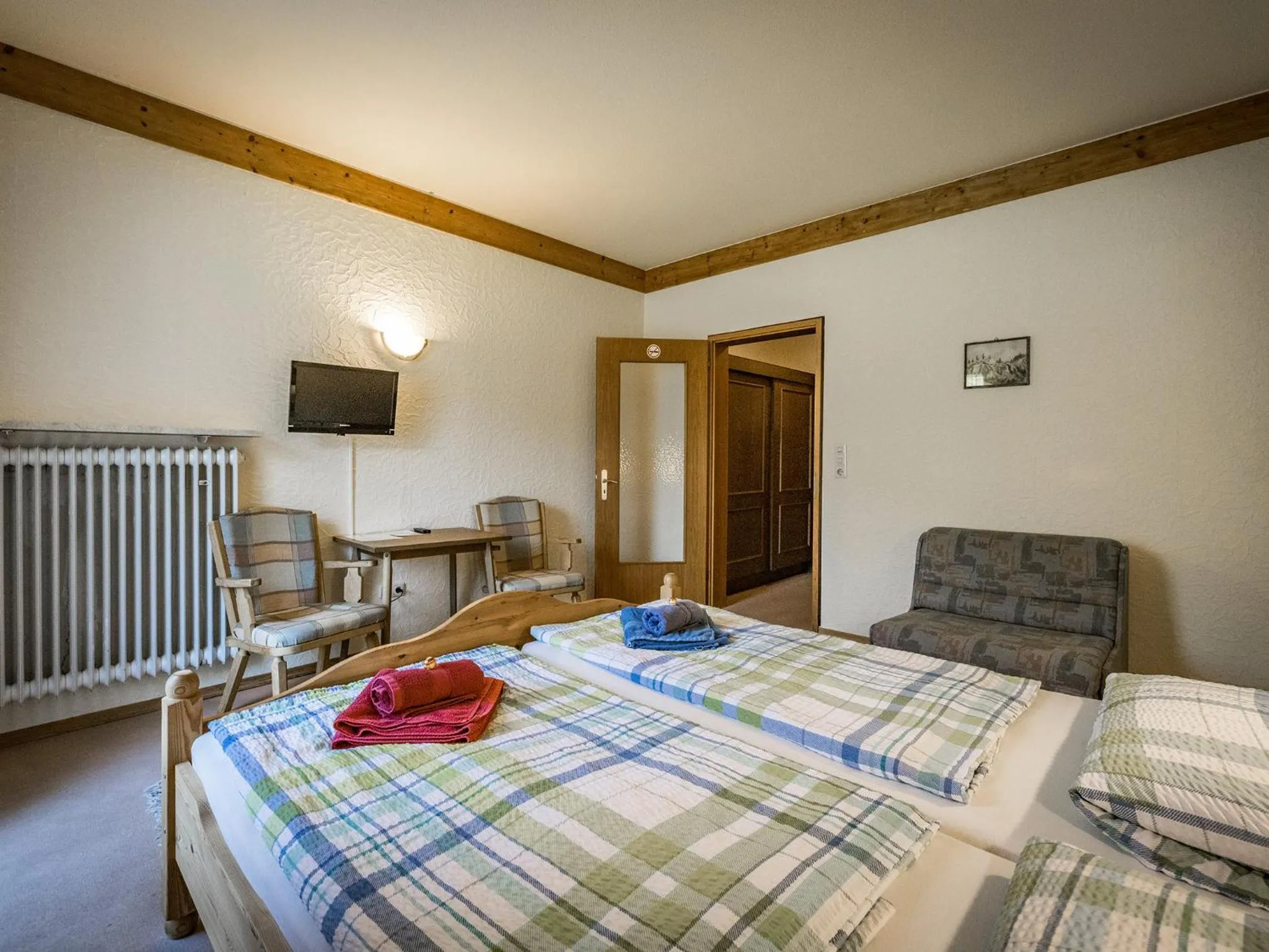 Bed in Hotel- Pension Oechsner