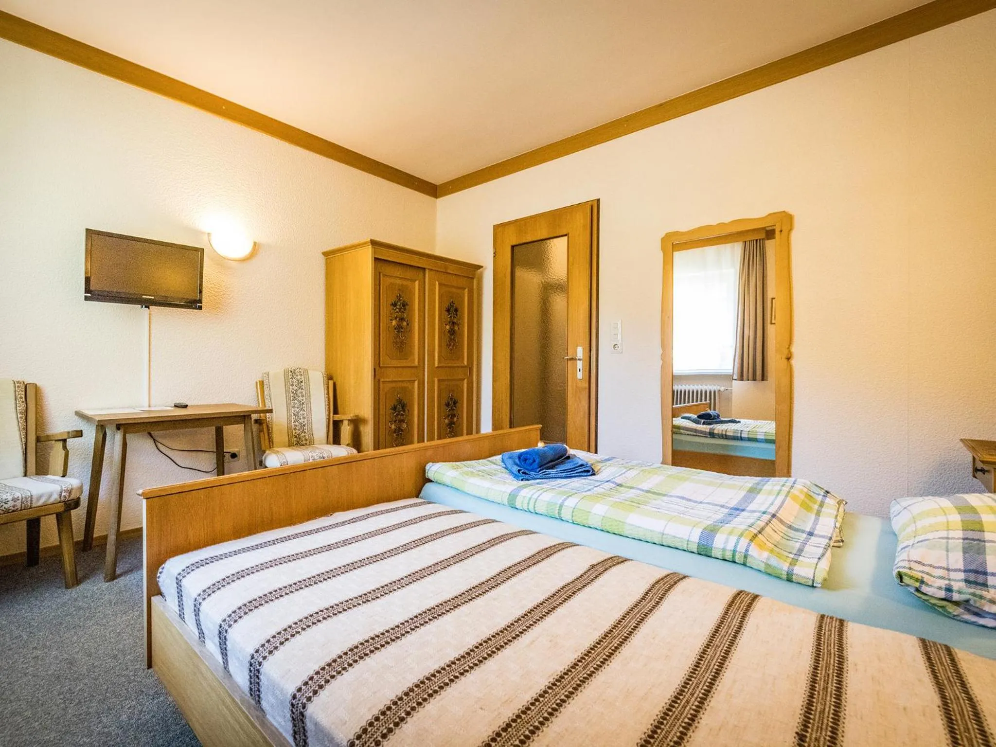 Bed in Hotel- Pension Oechsner