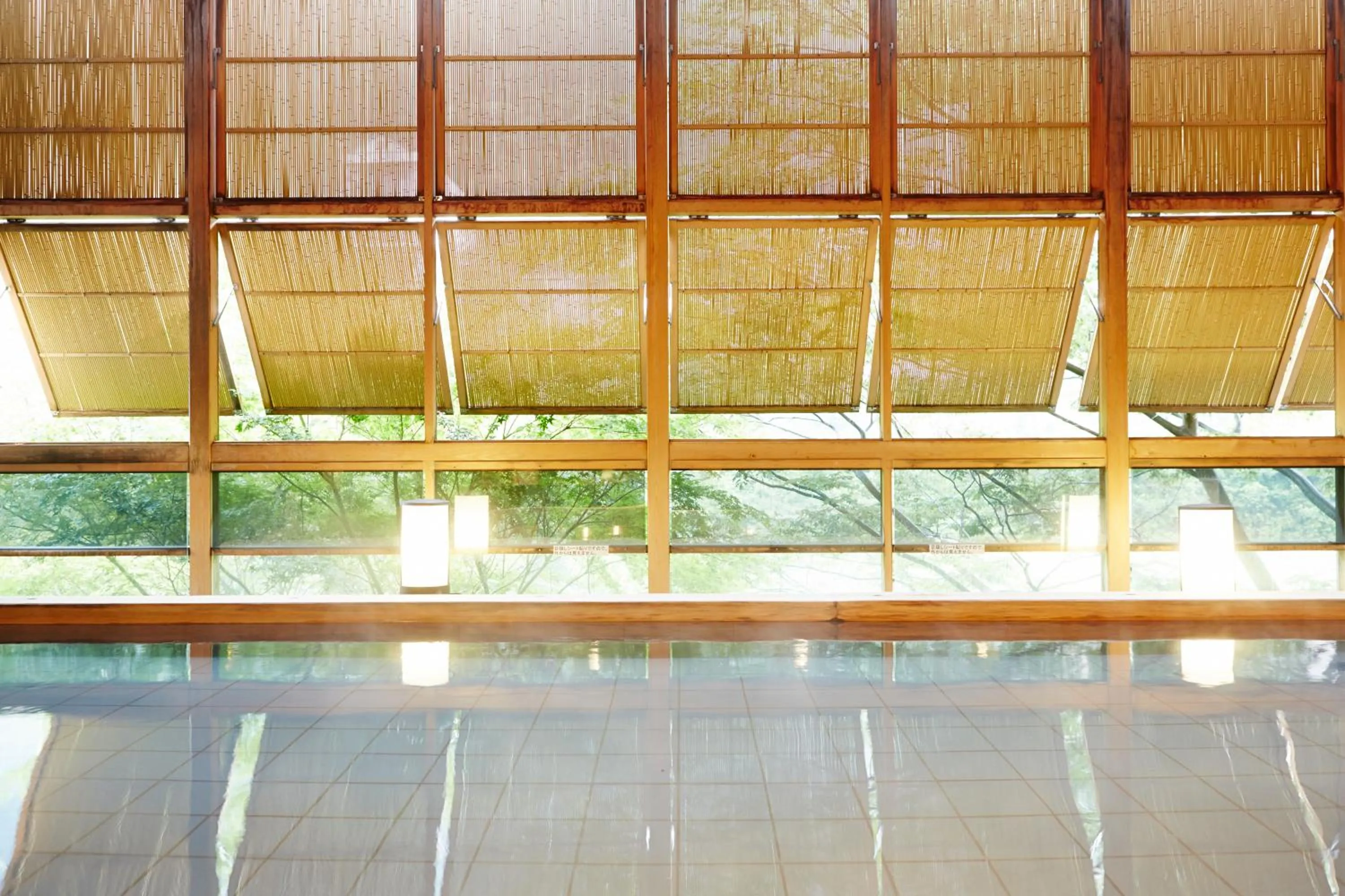 Hot Spring Bath in Kinugawa Onsen Hotel