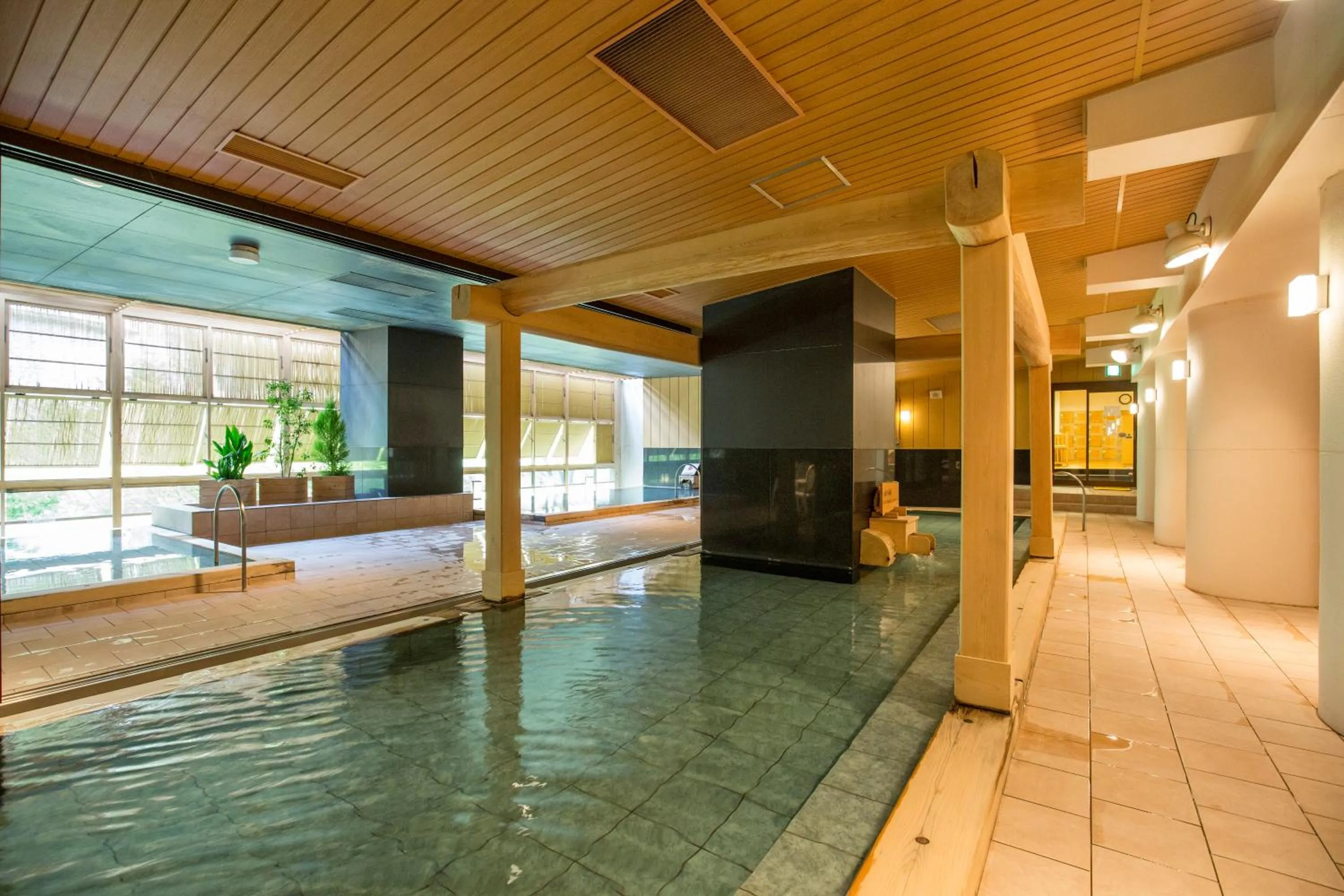 Hot Spring Bath in Kinugawa Onsen Hotel