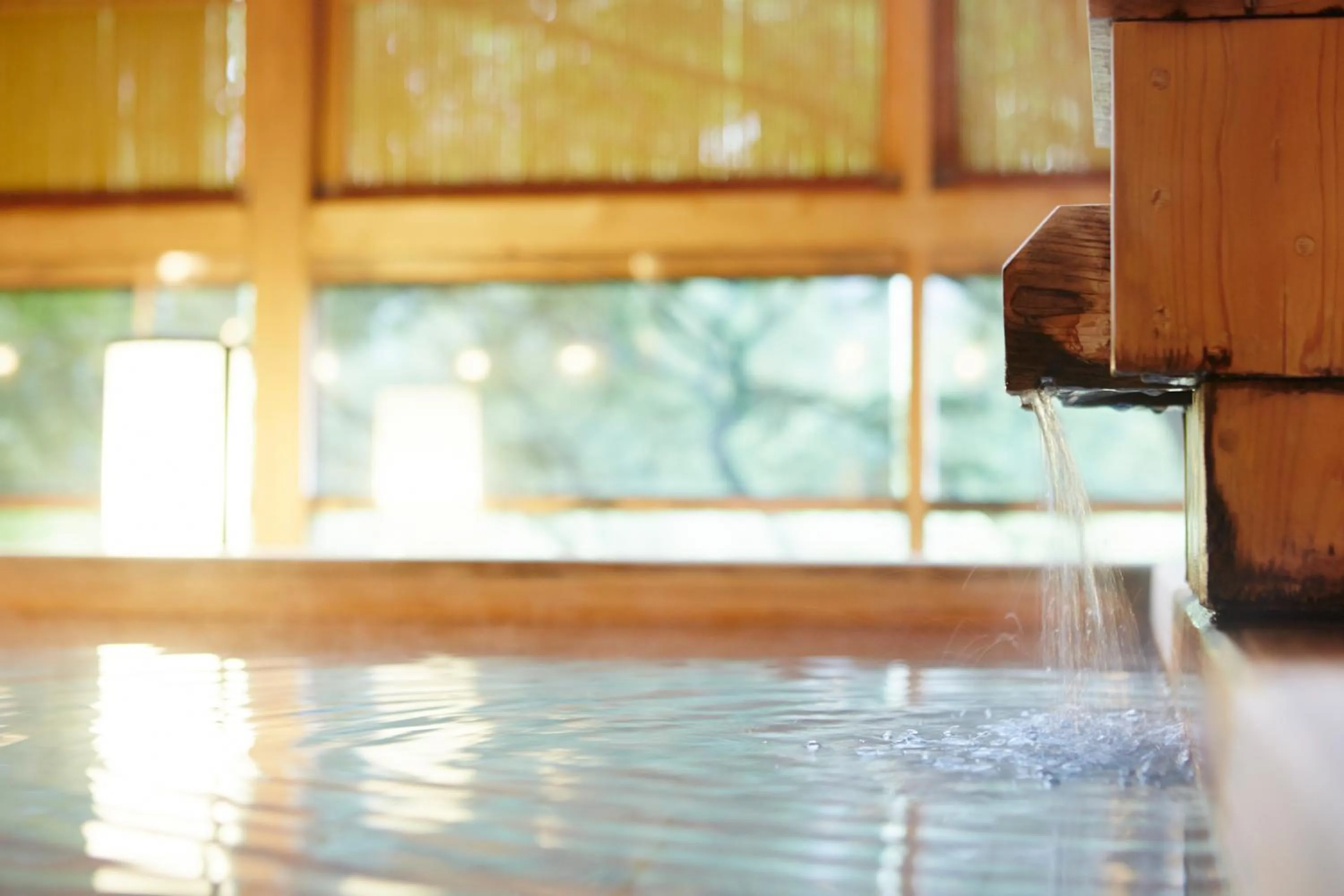 Hot Spring Bath in Kinugawa Onsen Hotel