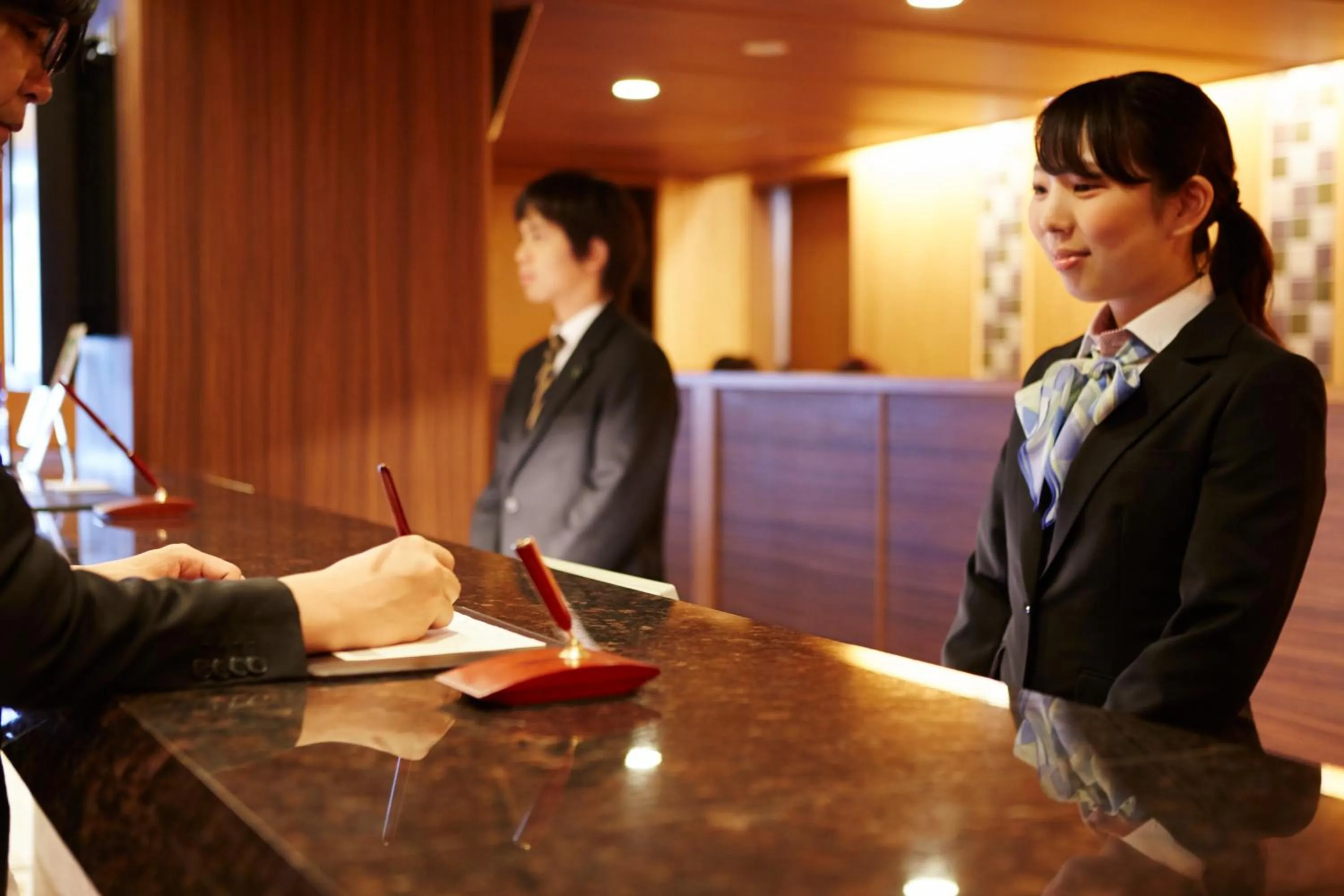 Staff in Kinugawa Onsen Hotel