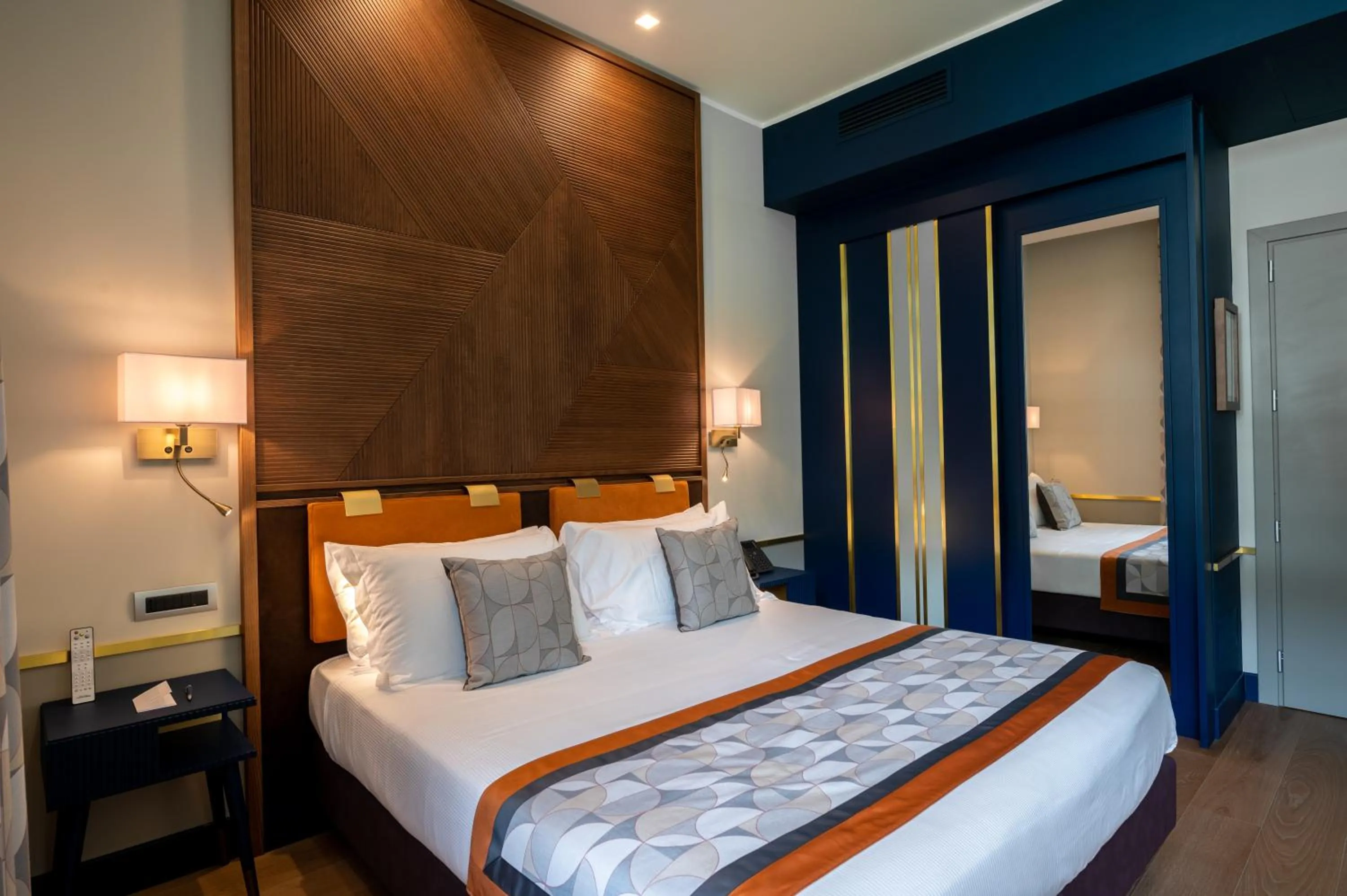 Bed in Grand Hotel Torre Fara