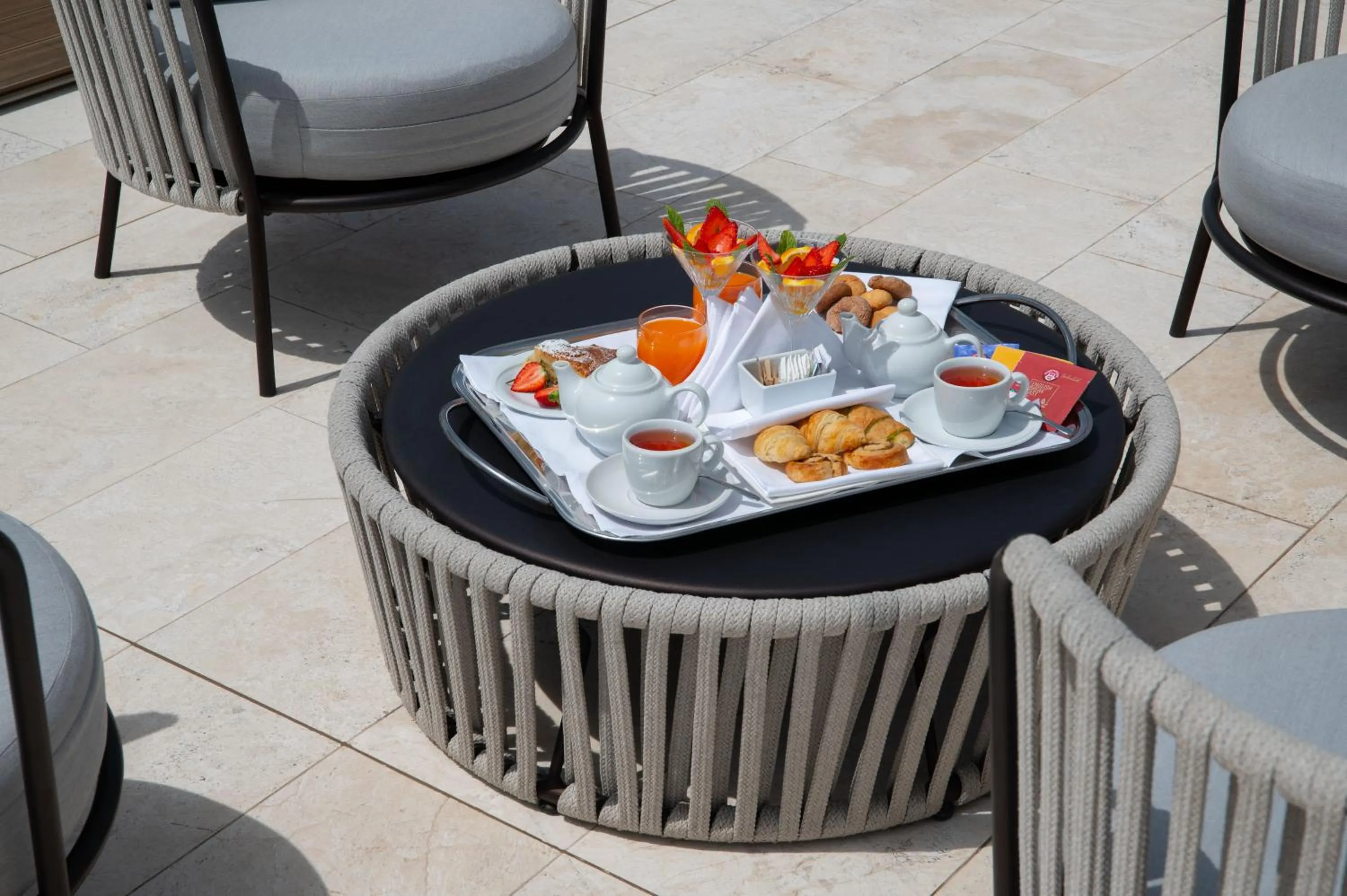 Continental breakfast in Grand Hotel Torre Fara