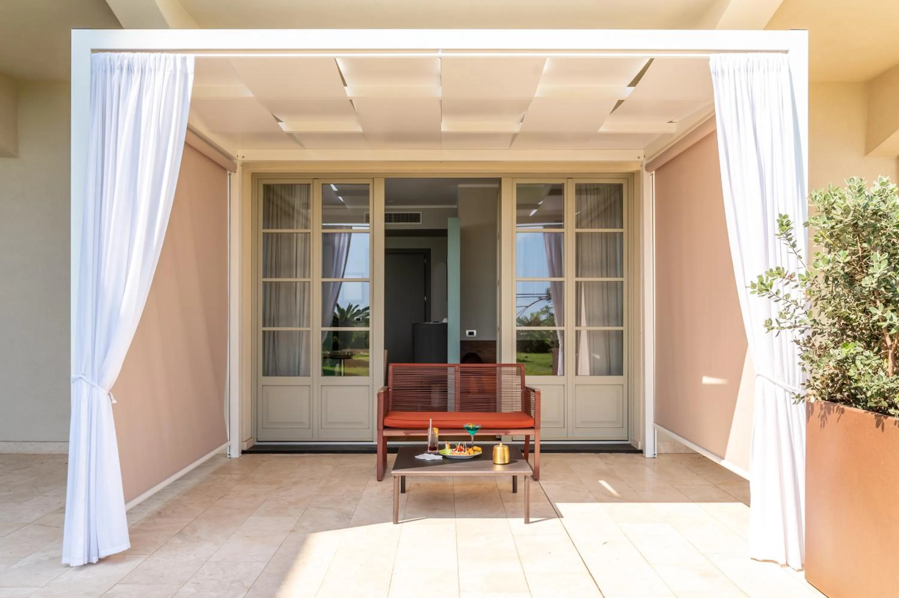 Patio in Grand Hotel Torre Fara