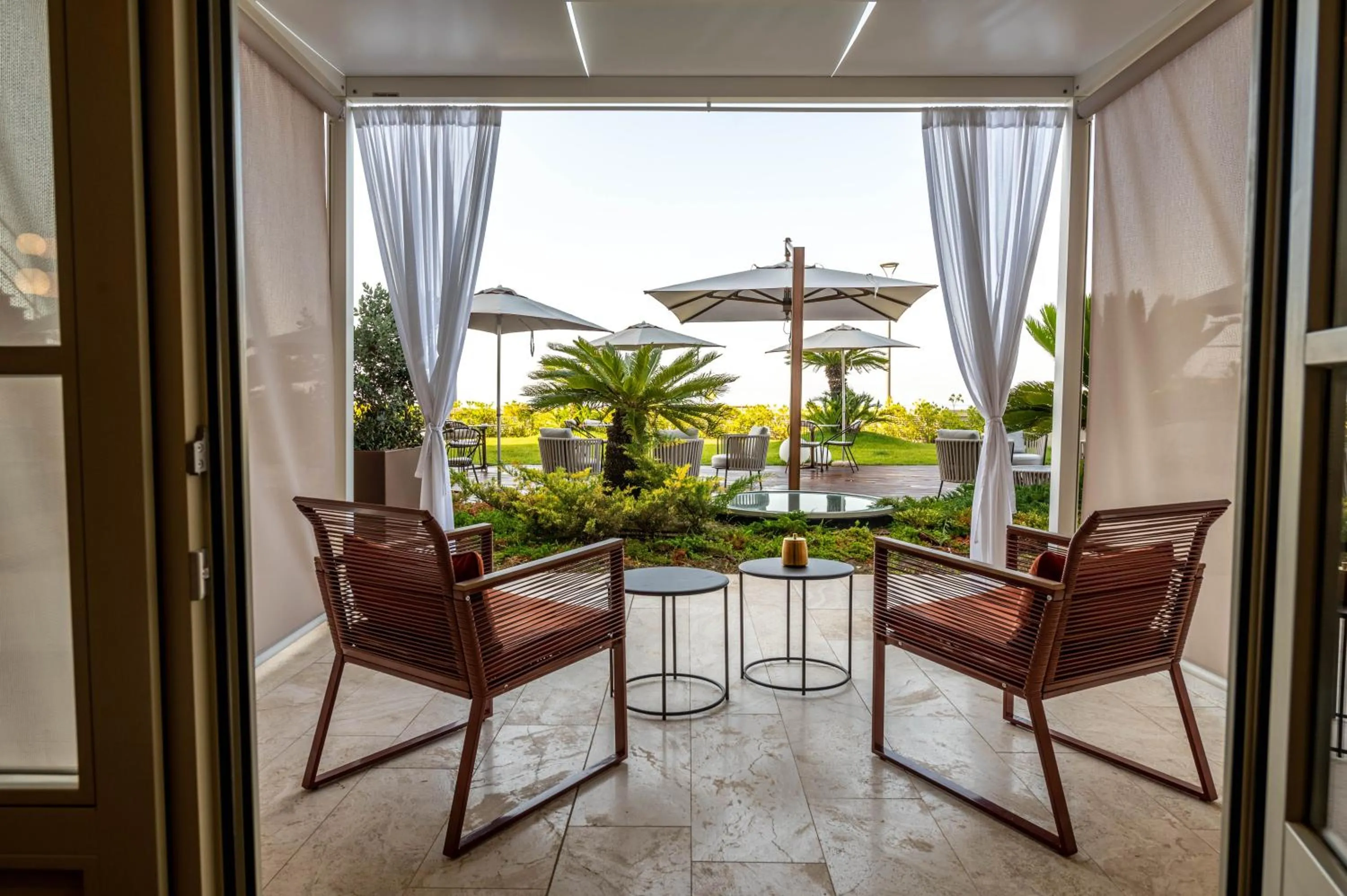 Patio in Grand Hotel Torre Fara