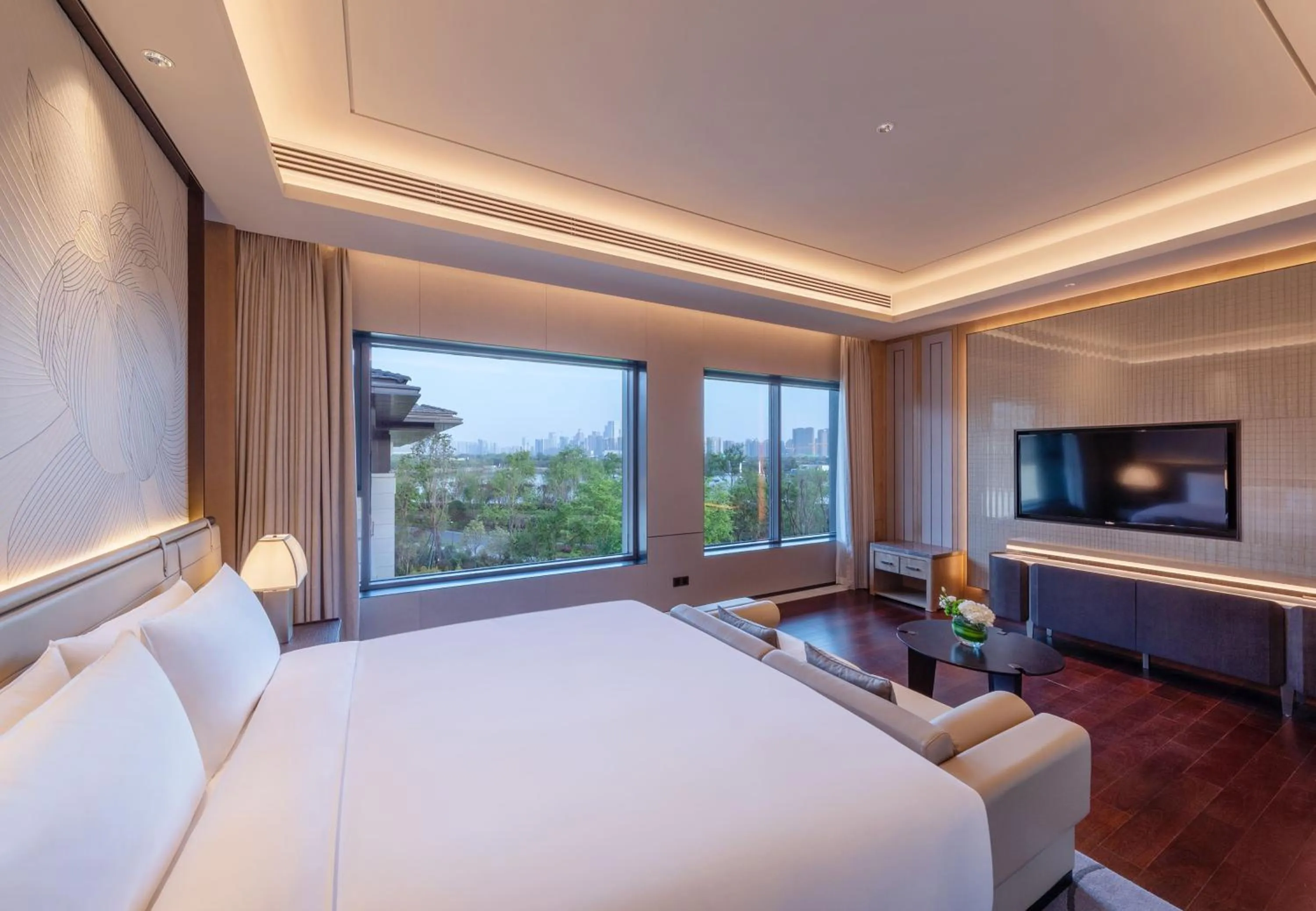 Bed in Gran Meliá Chengdu