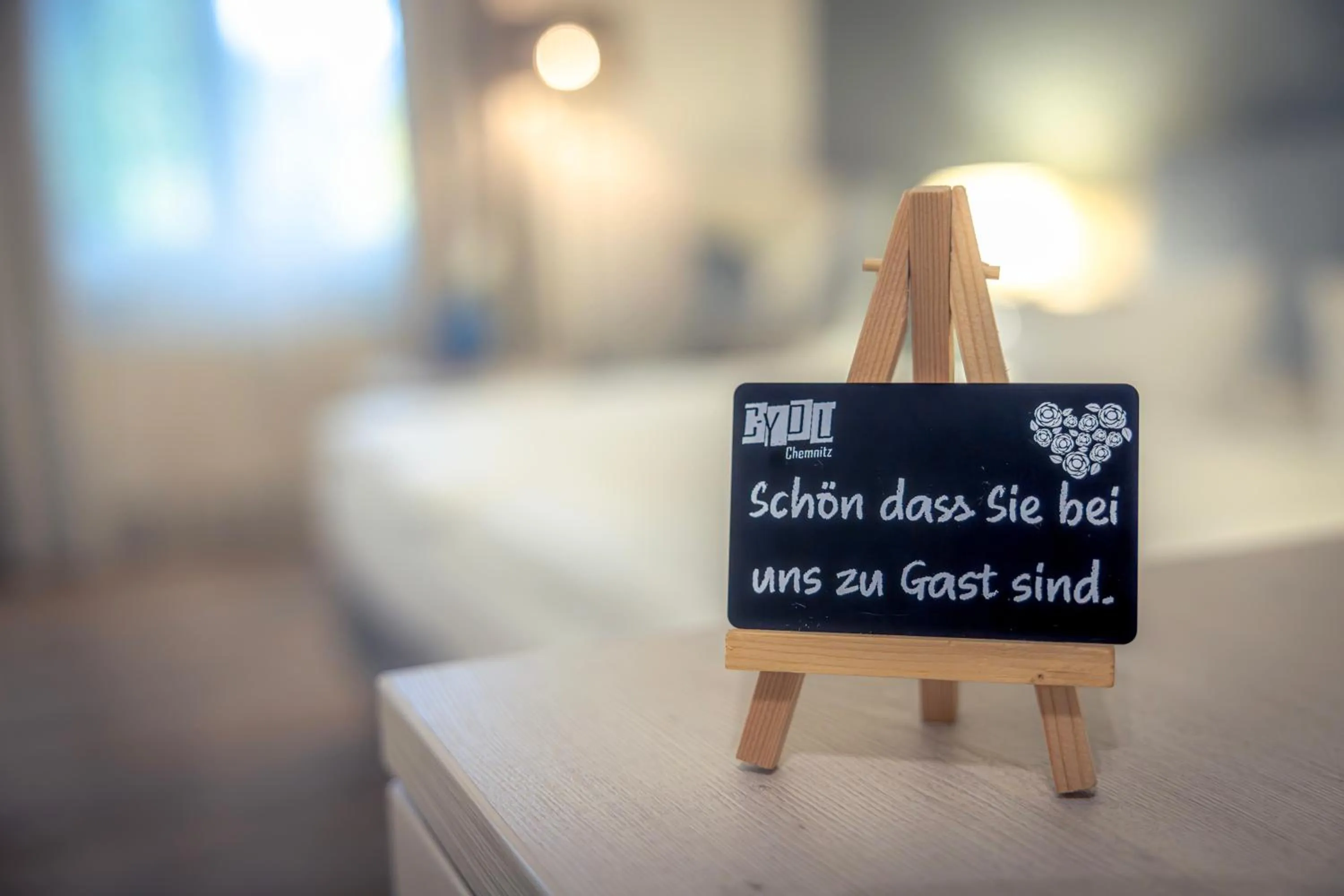 Property logo or sign, Bed in C-YOU Hotel Chemnitz