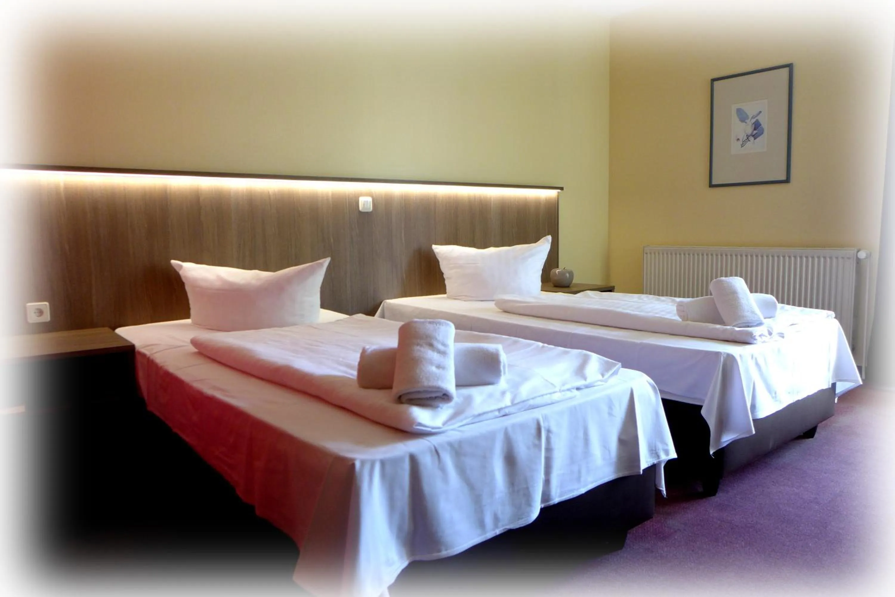 Bed in Hotel Lindenberger Hof