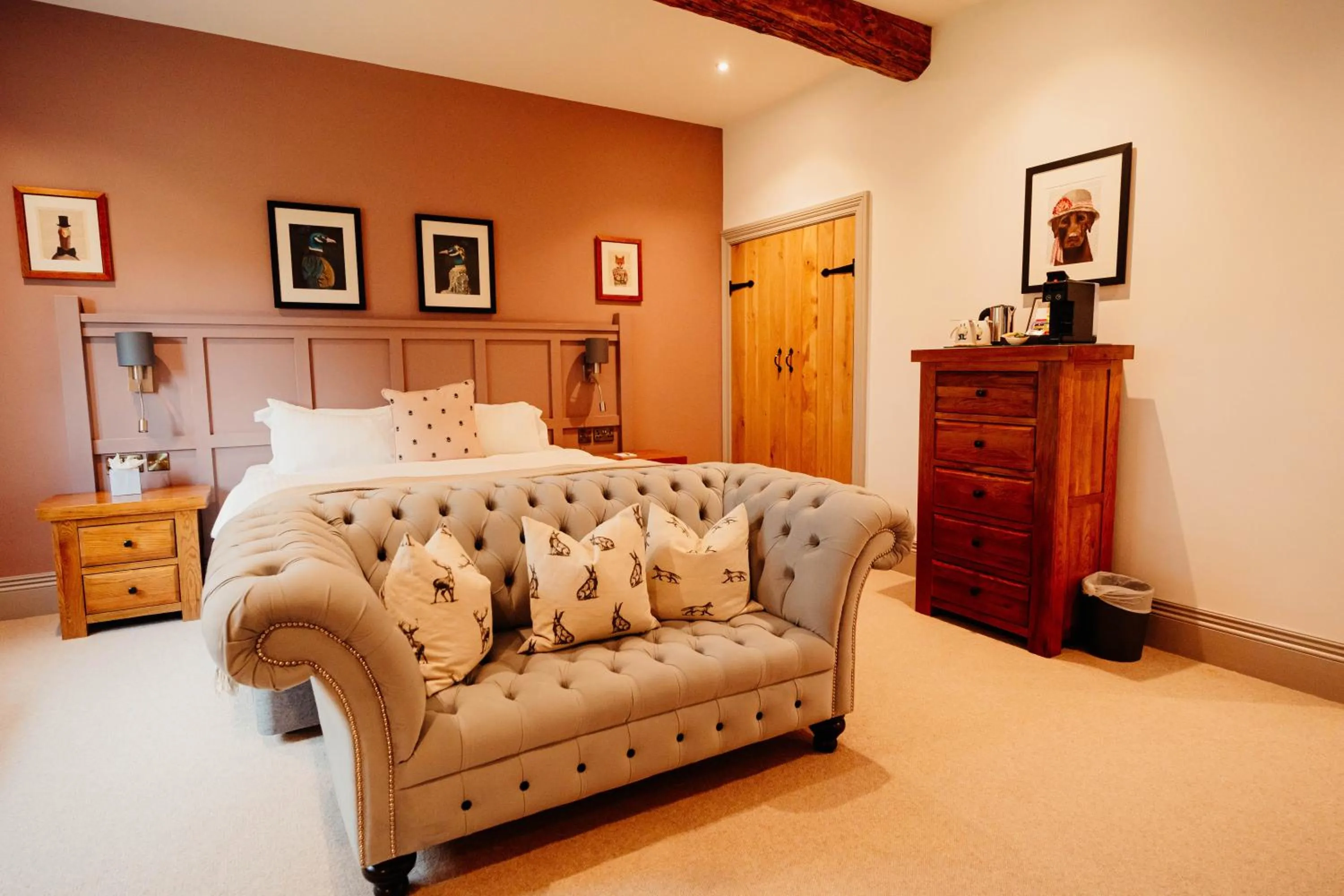 Bed in The Fleece at Ruleholme