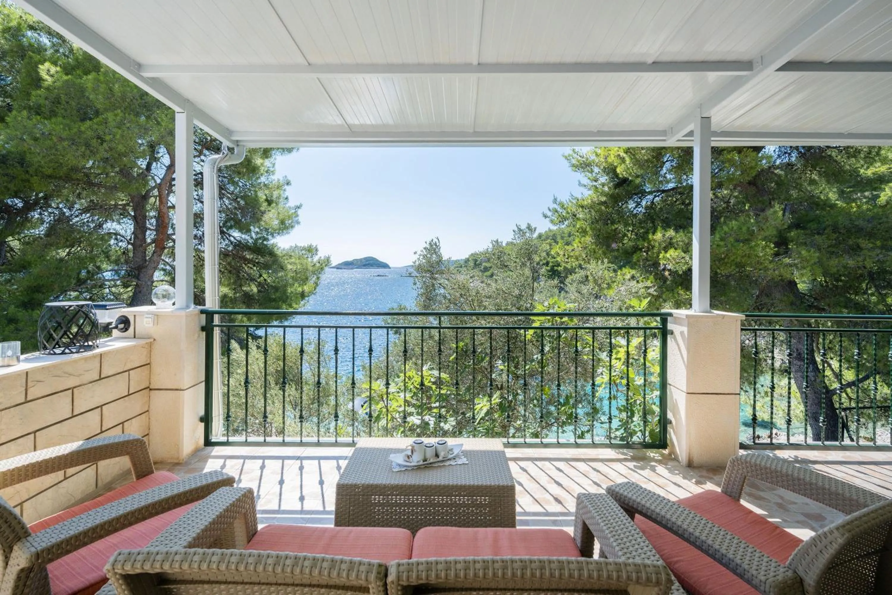Balcony/Terrace in Holiday Home Melanie
