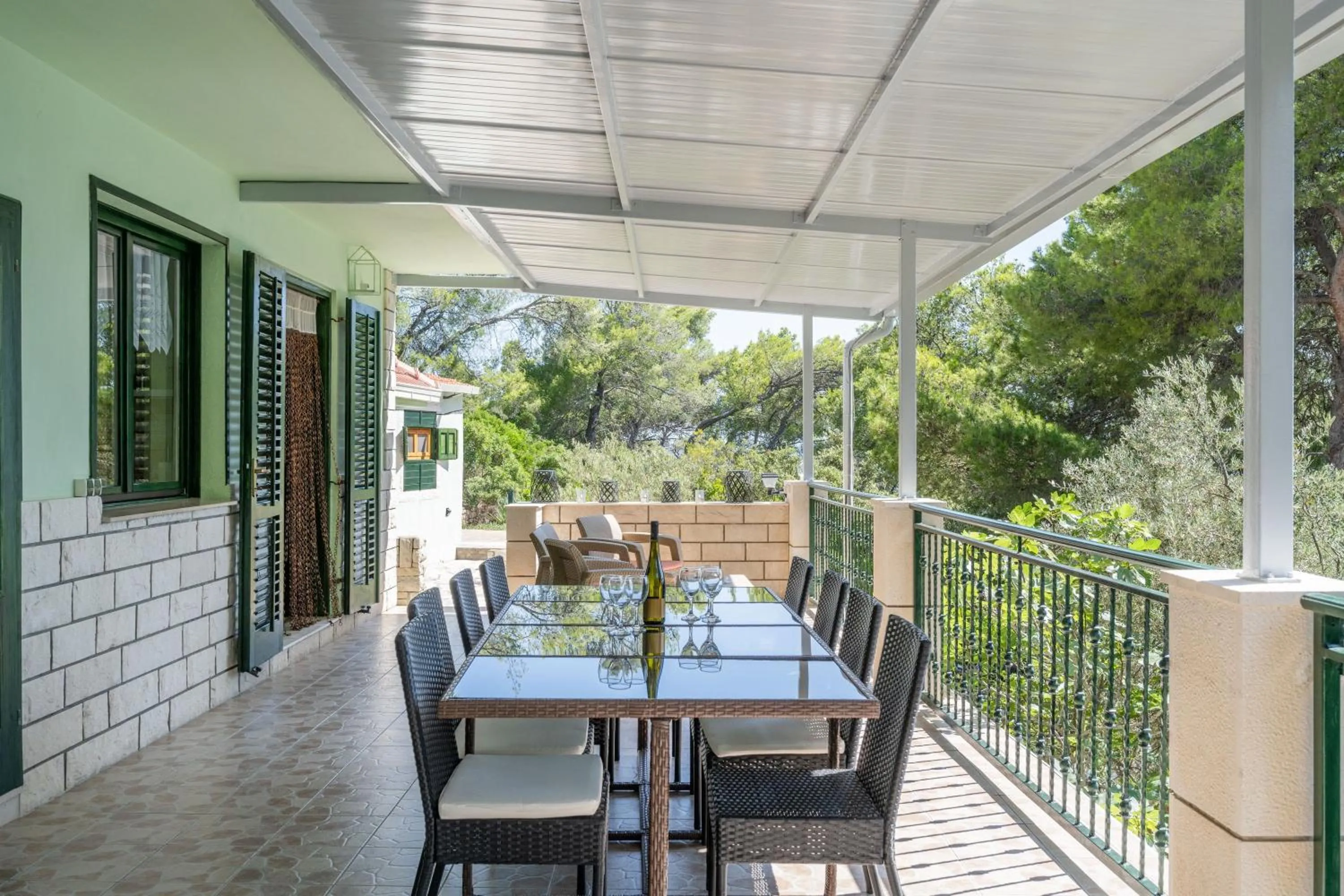 Balcony/Terrace in Holiday Home Melanie