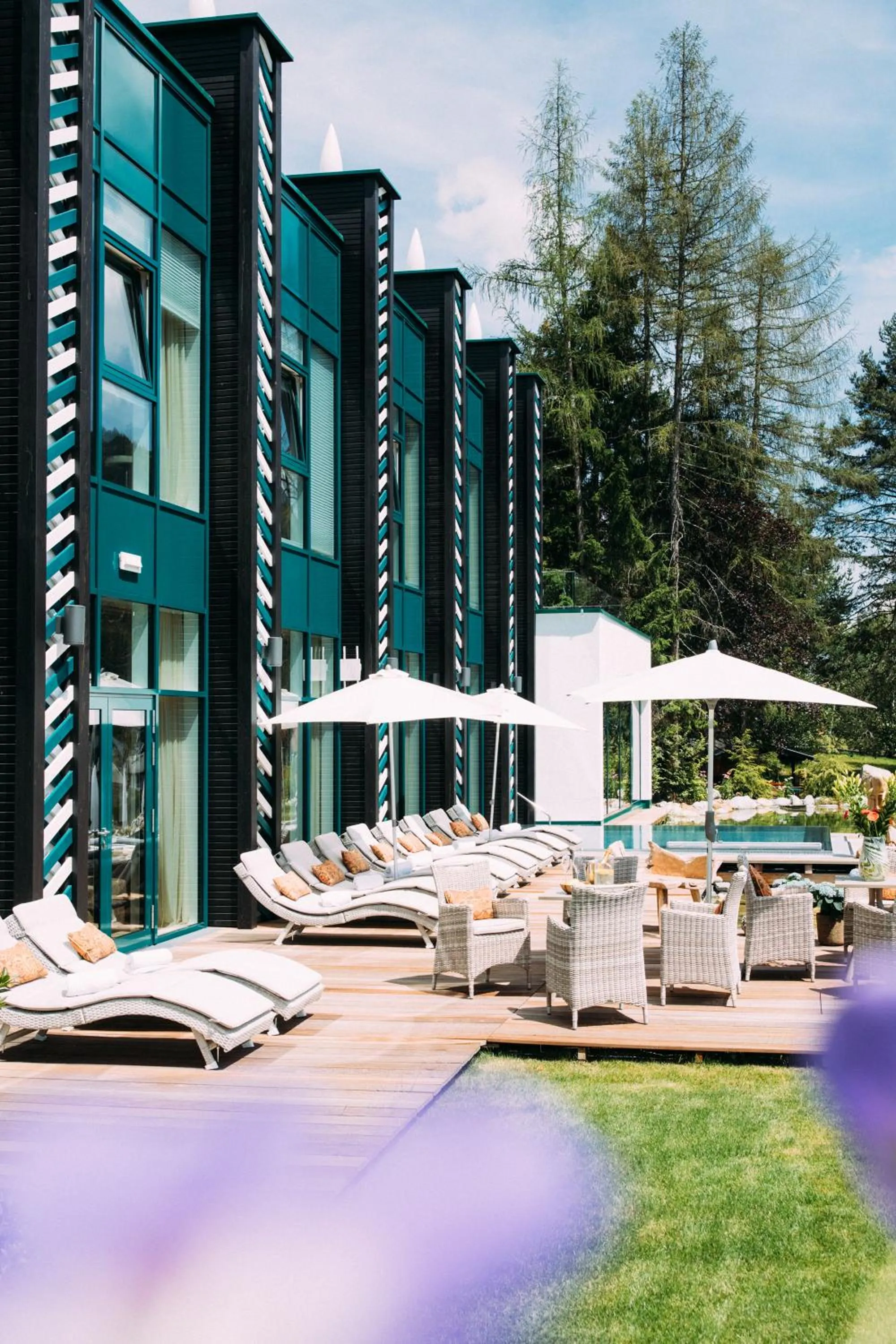 Garden view in Alpin Resort Sacher