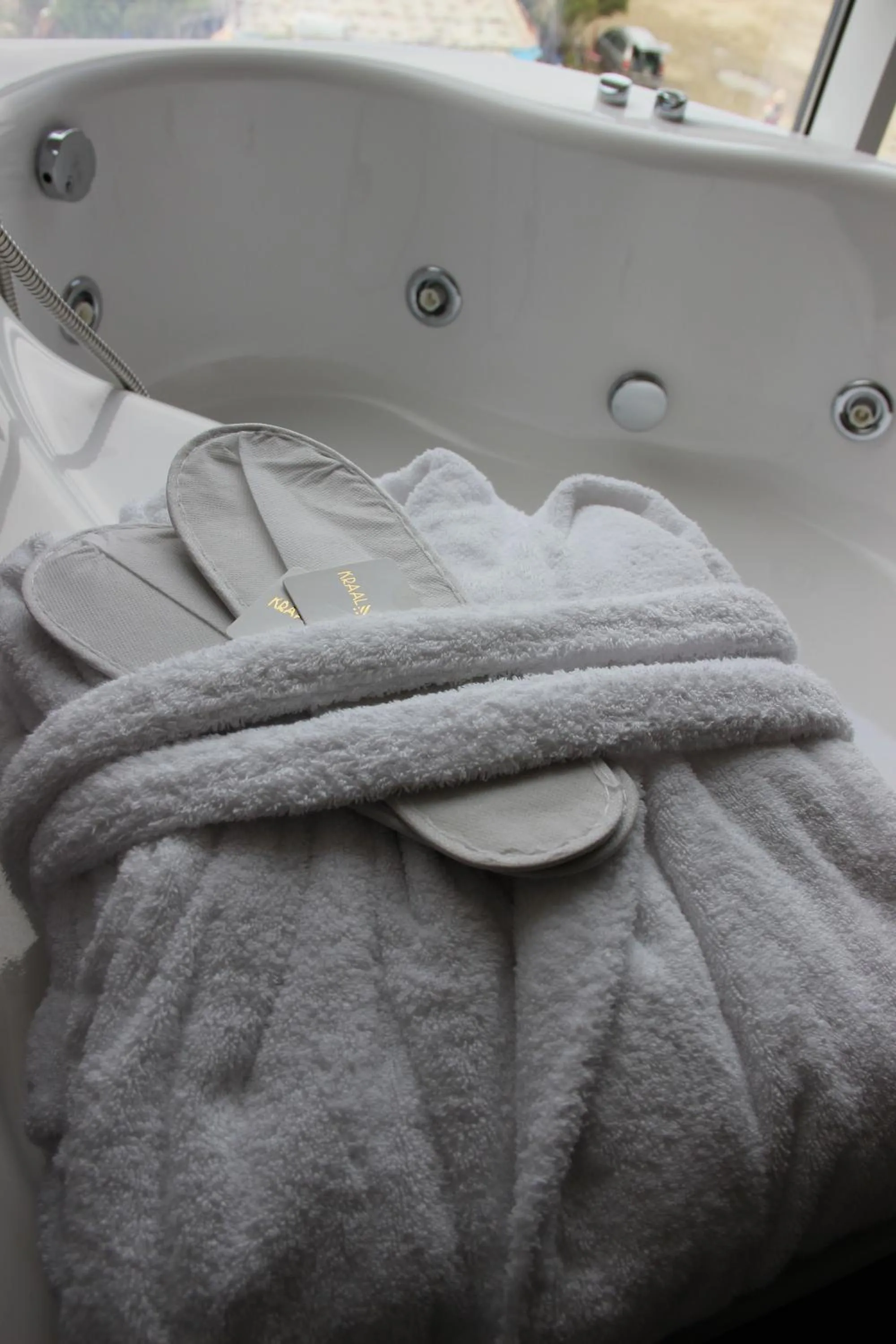 Bathroom in Kraal Hotel Vlore