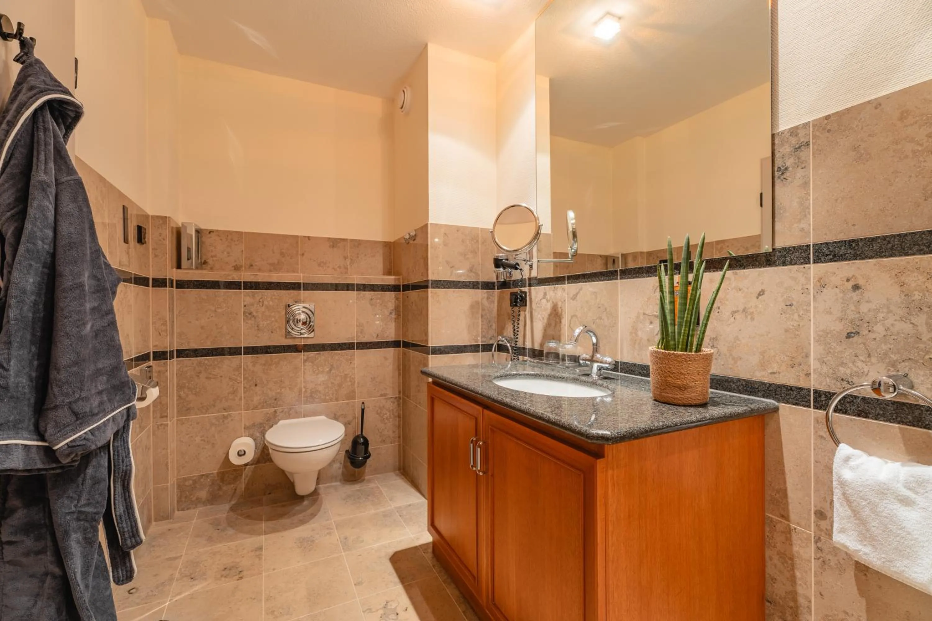 Bathroom in Naturhotel Sachsenbaude Oberwiesenthal - Indoor-Pool & Outdoor-Whirlpool