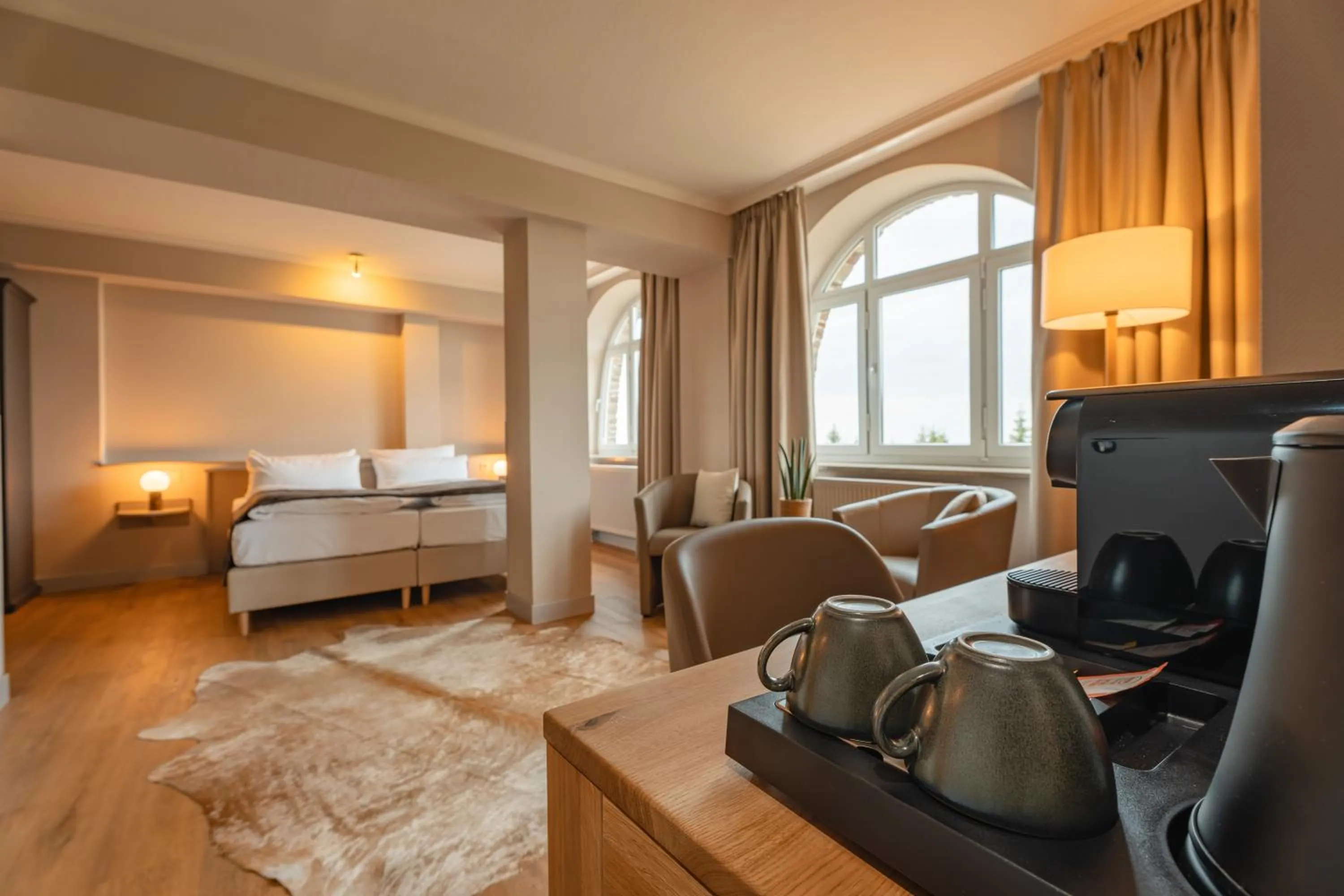 Photo of the whole room, Bed in Naturhotel Sachsenbaude Oberwiesenthal - Indoor-Pool & Outdoor-Whirlpool