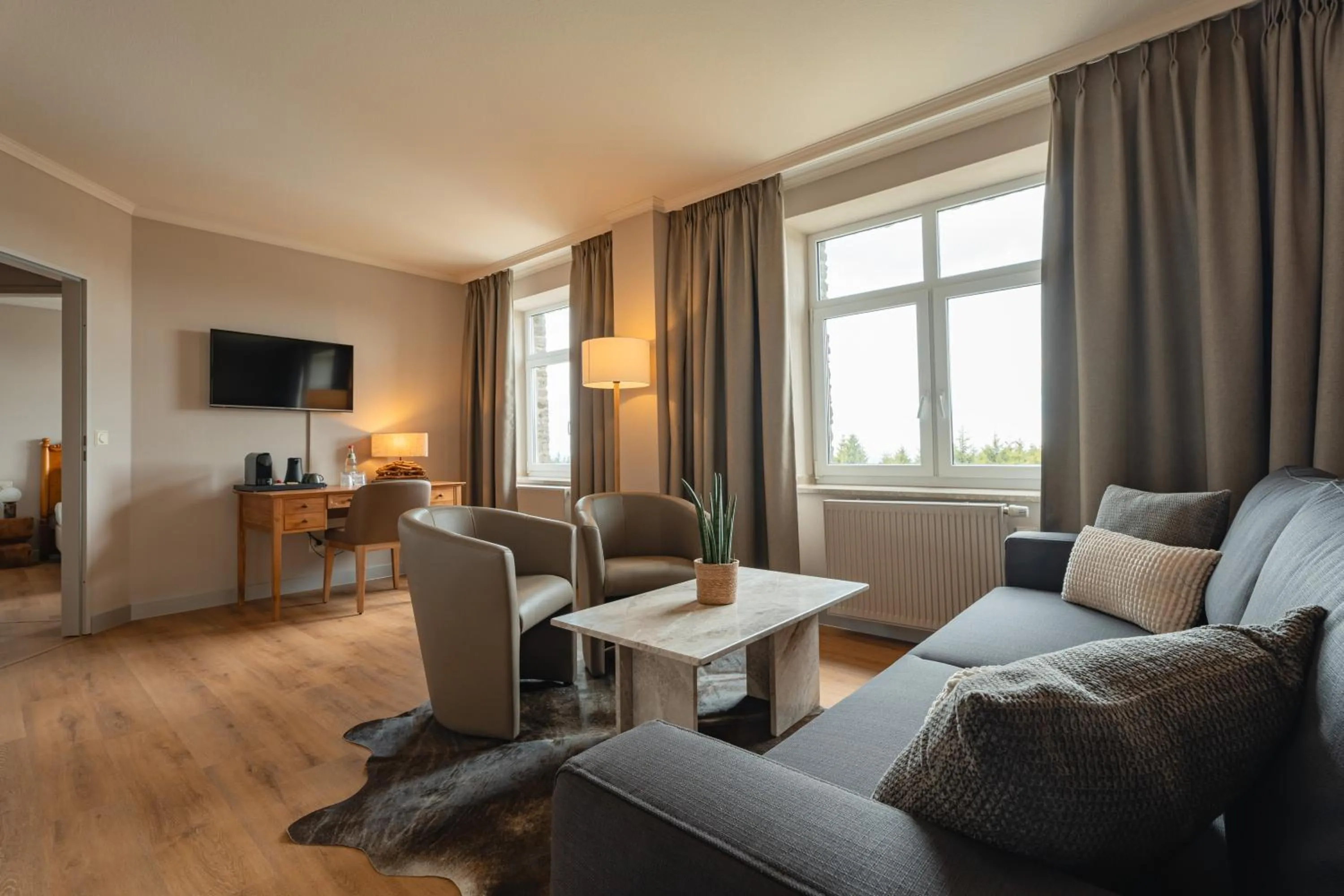 Living room in Naturhotel Sachsenbaude Oberwiesenthal - Indoor-Pool & Outdoor-Whirlpool