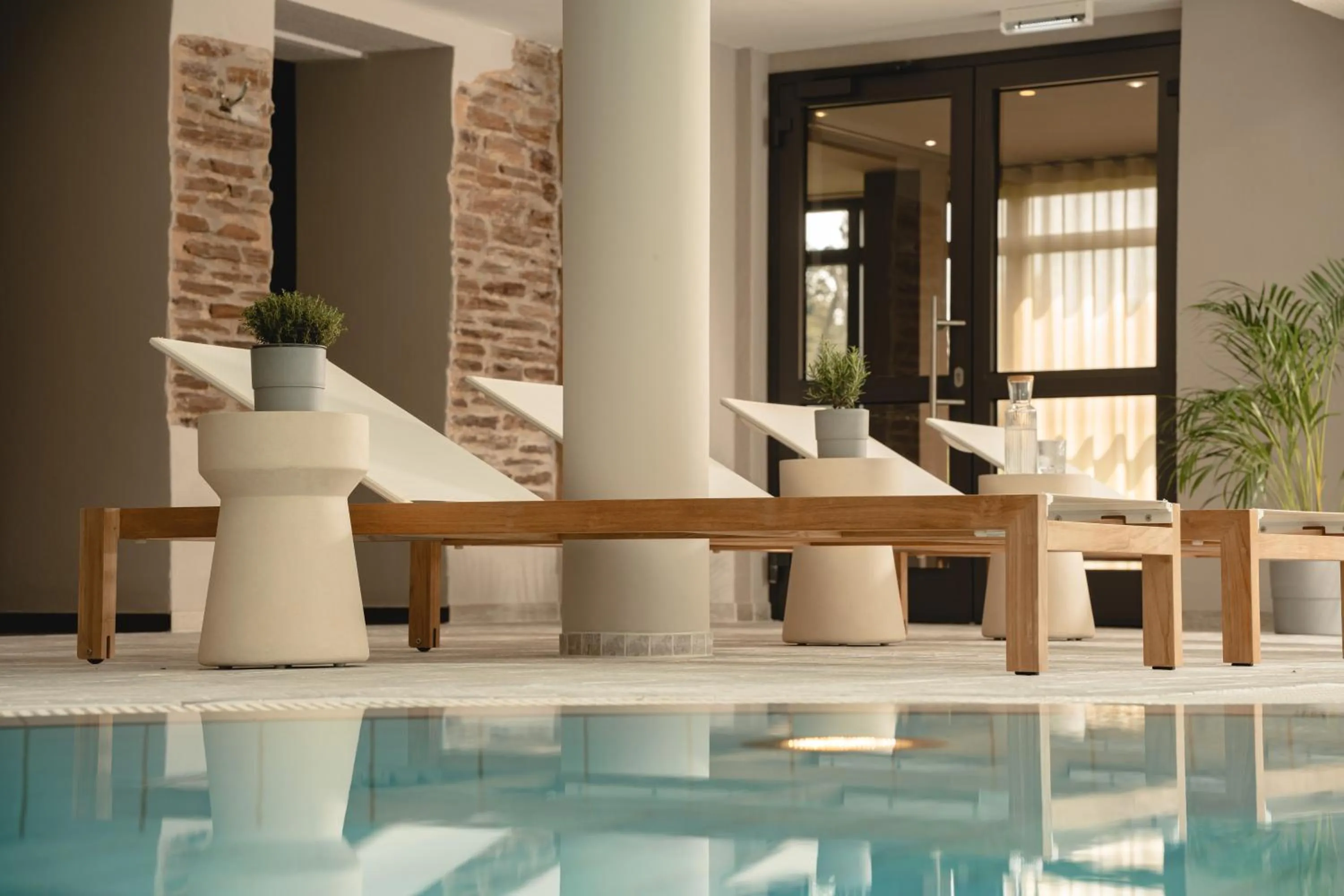 Spa and wellness centre/facilities in Naturhotel Sachsenbaude Oberwiesenthal - Indoor-Pool & Outdoor-Whirlpool