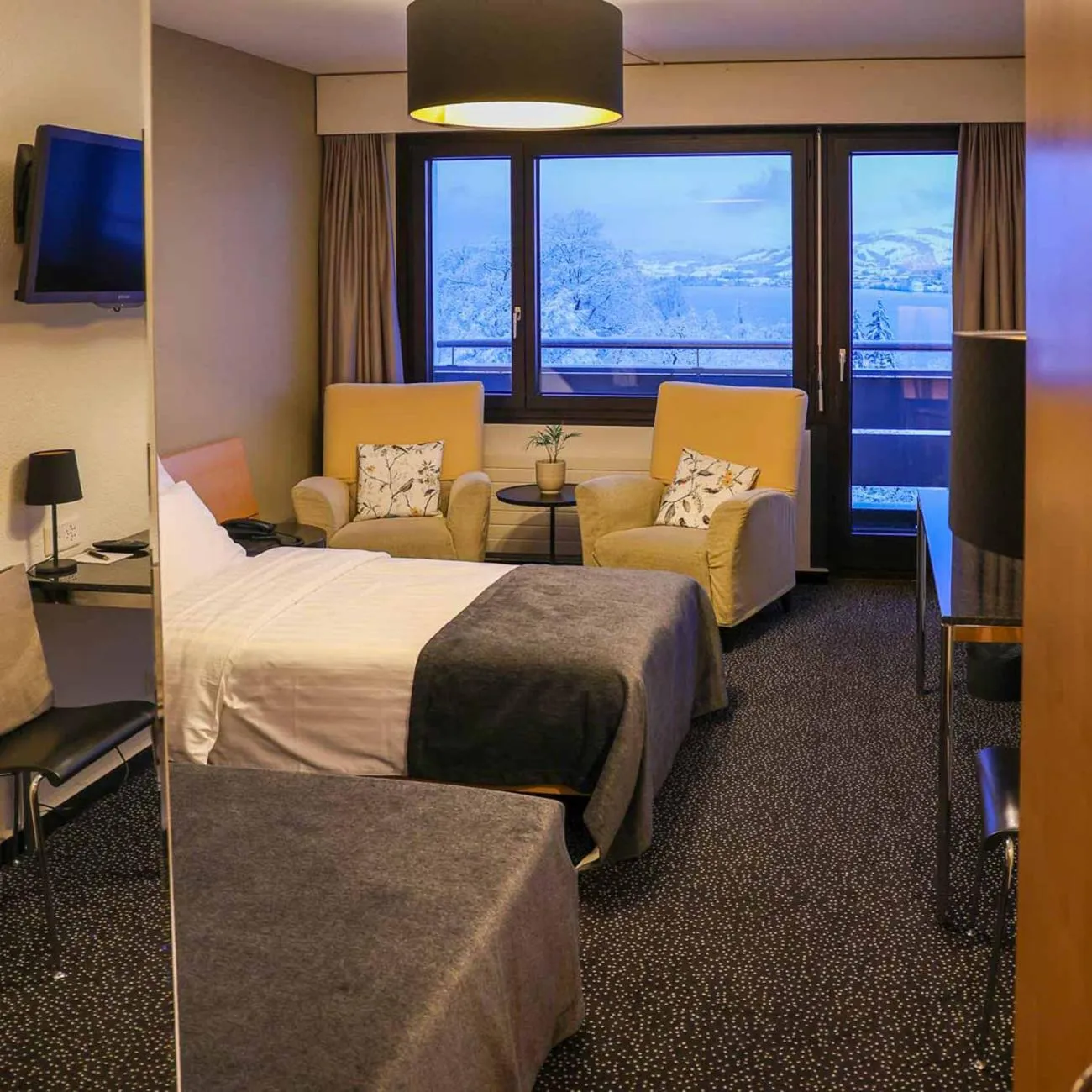 Photo of the whole room, Bed in Guggital Hotel Restaurant