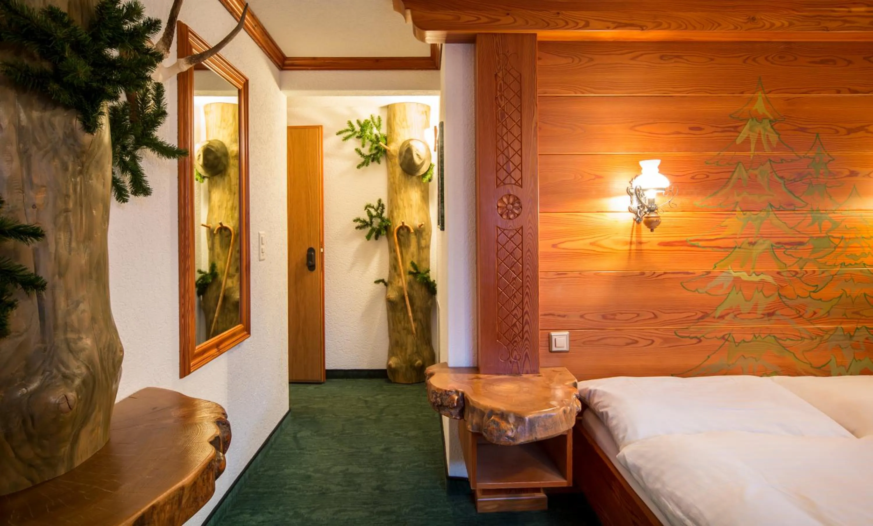 Bed in Hotel Olympia