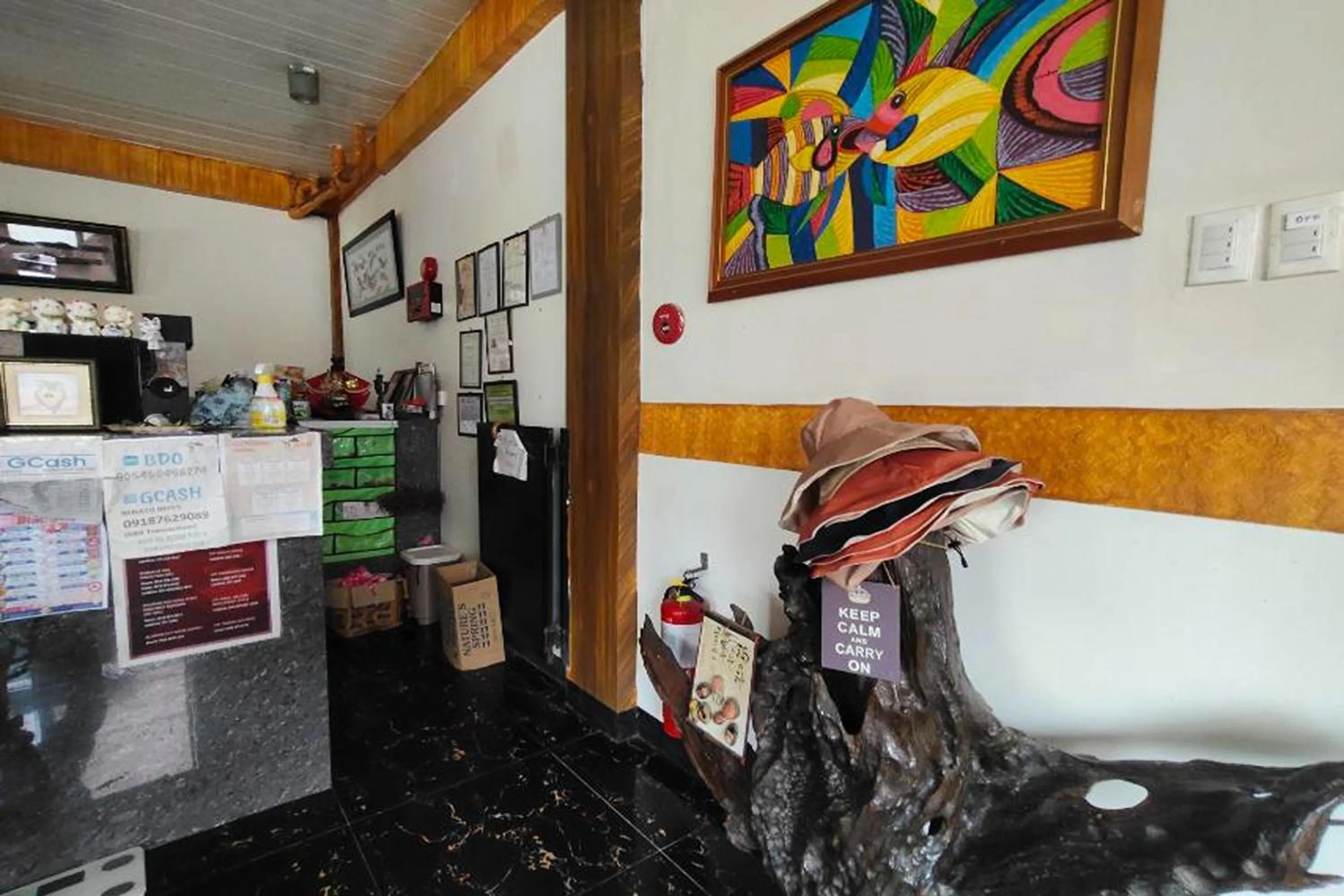 Lobby or reception in RBR Hotel and Restaurant near Hundred Islands