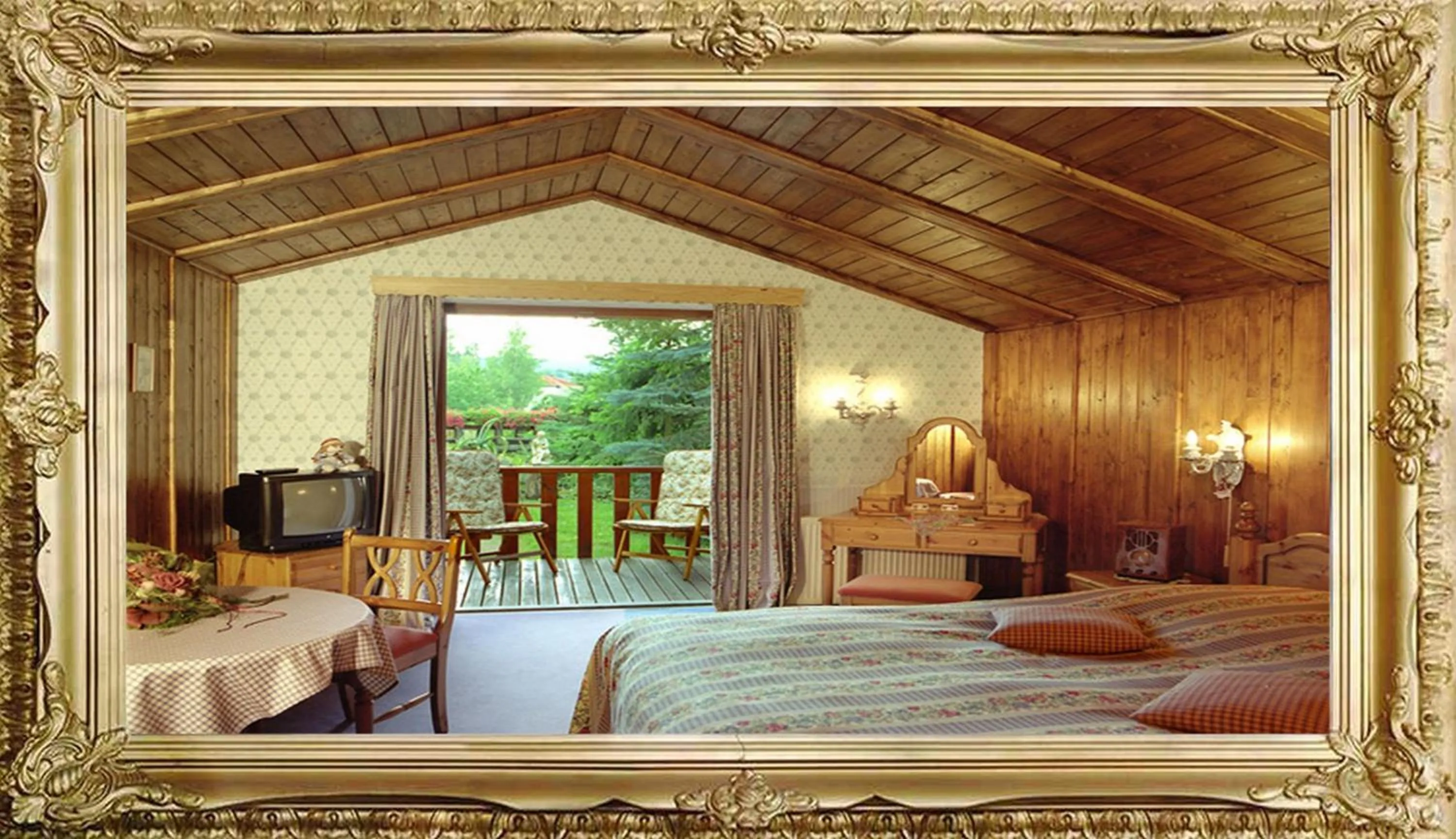 Photo of the whole room, Bed in Landhaus Hotel Romantik