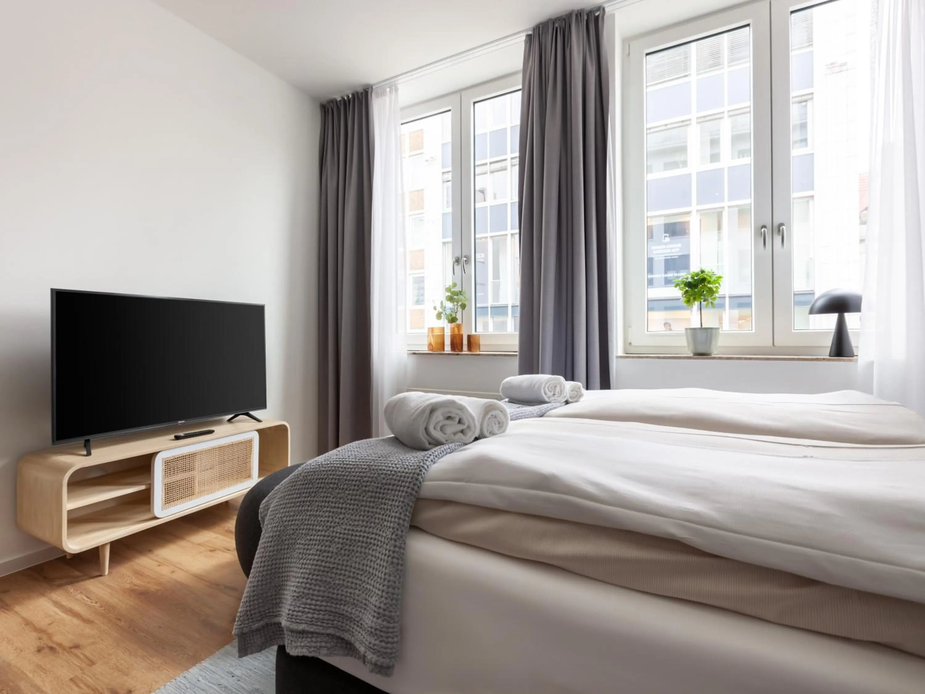 Bed in Limehome Bremen Hutfilterstraße