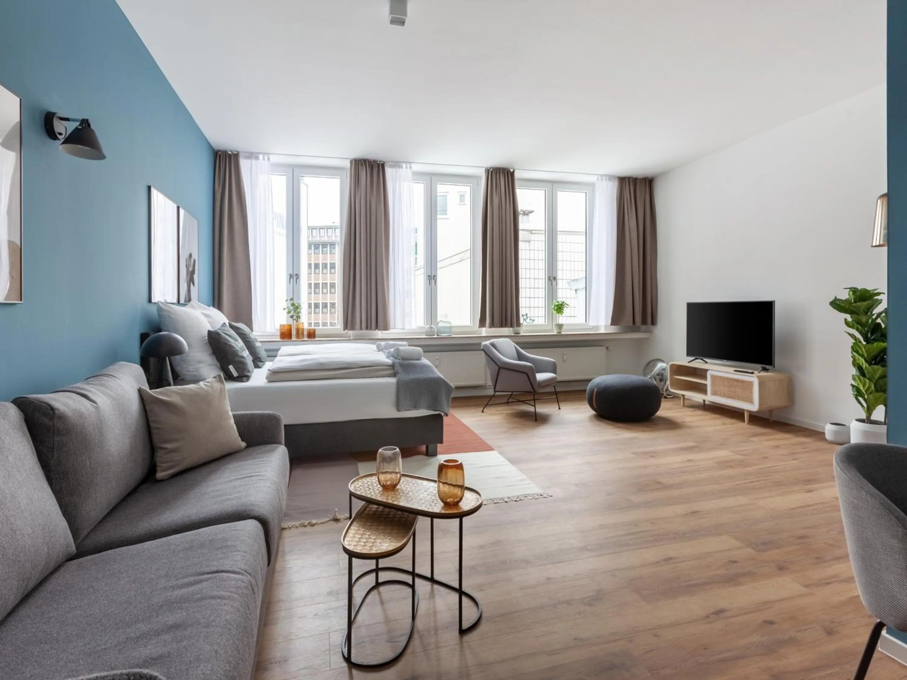 Bed in Limehome Bremen Hutfilterstraße