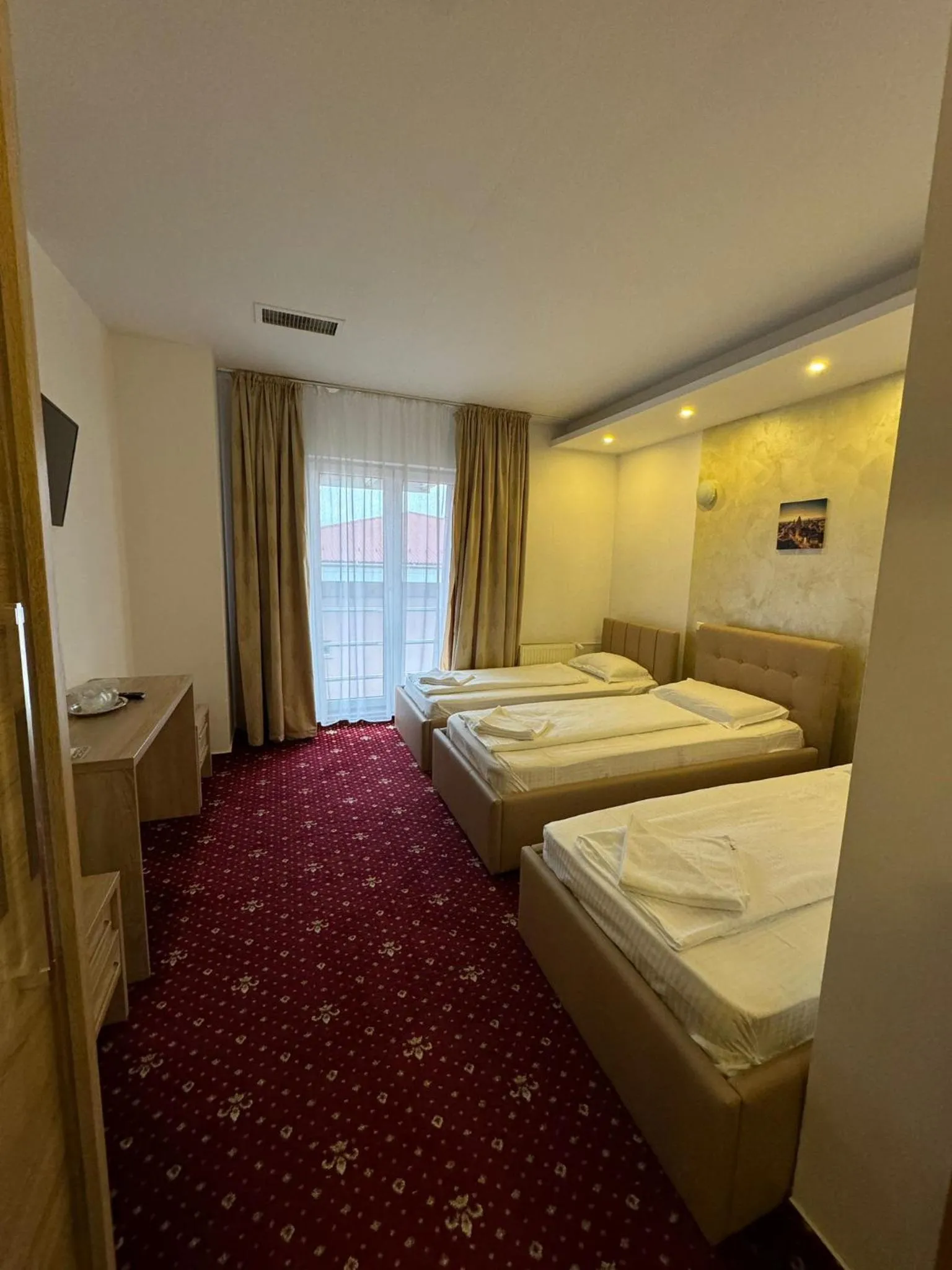 Bed in Hotel Veștem