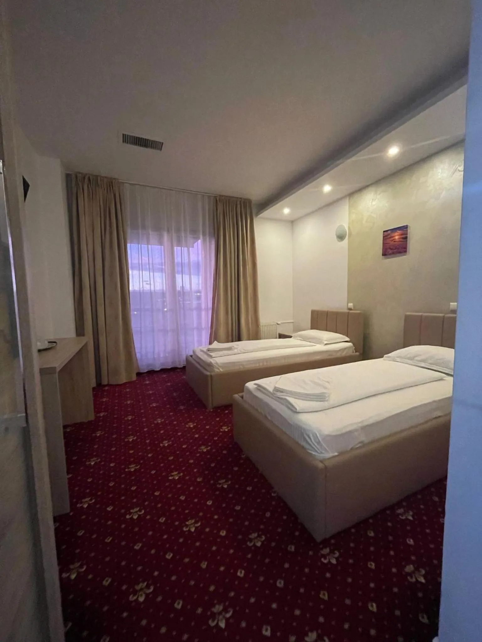 Bed in Hotel Veștem