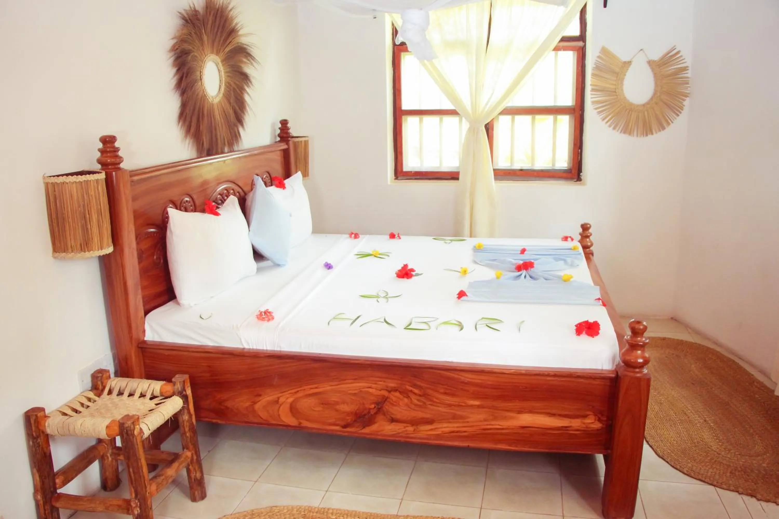 Bed in TIKI Beach Club & Resort