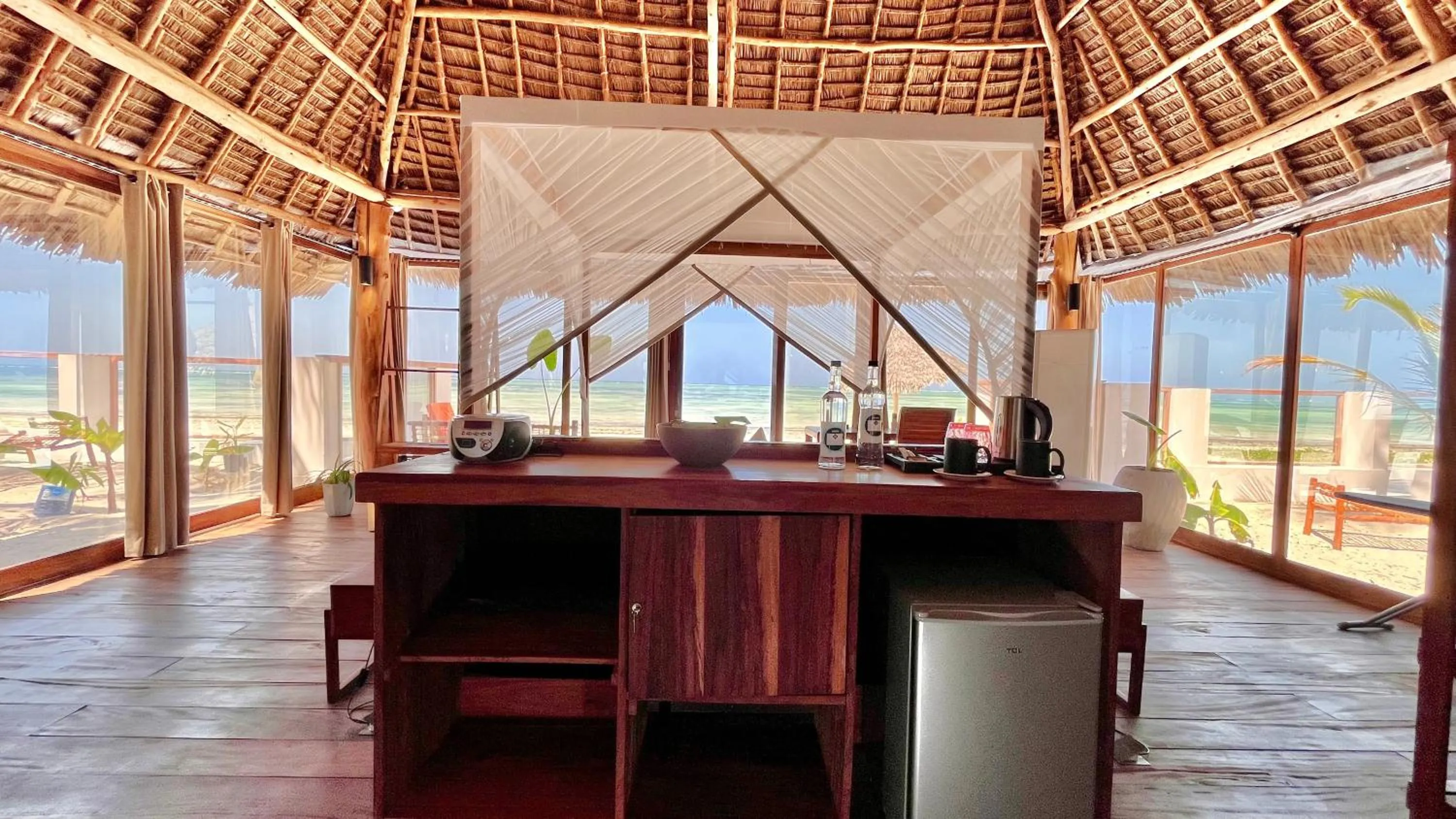 Bed in TIKI Beach Club & Resort