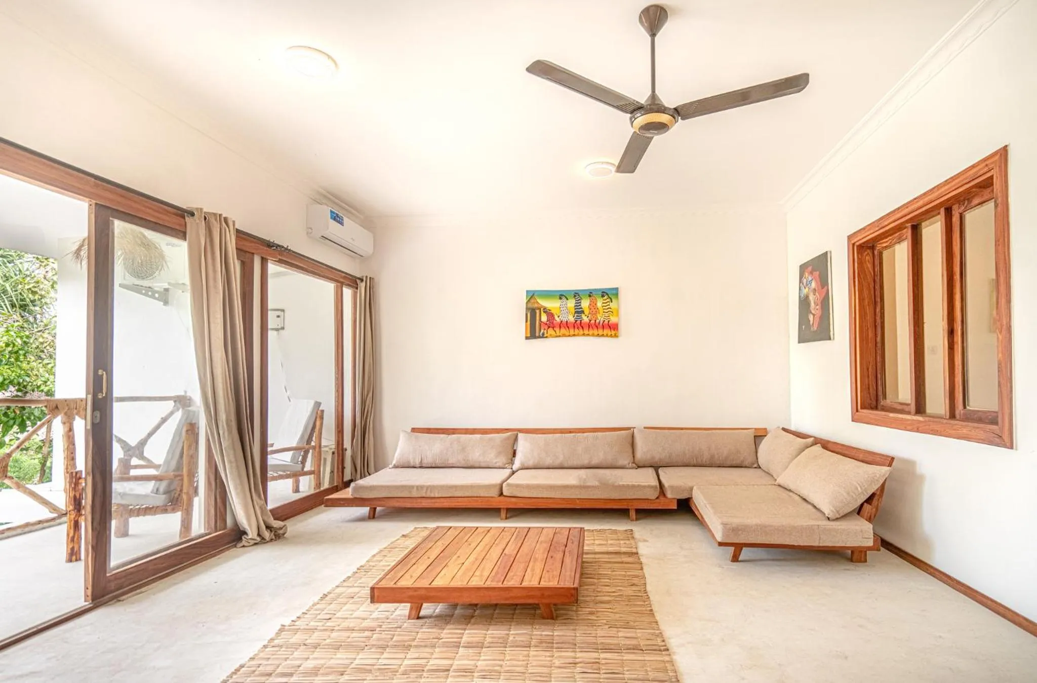 Seating area in TIKI Beach Club & Resort