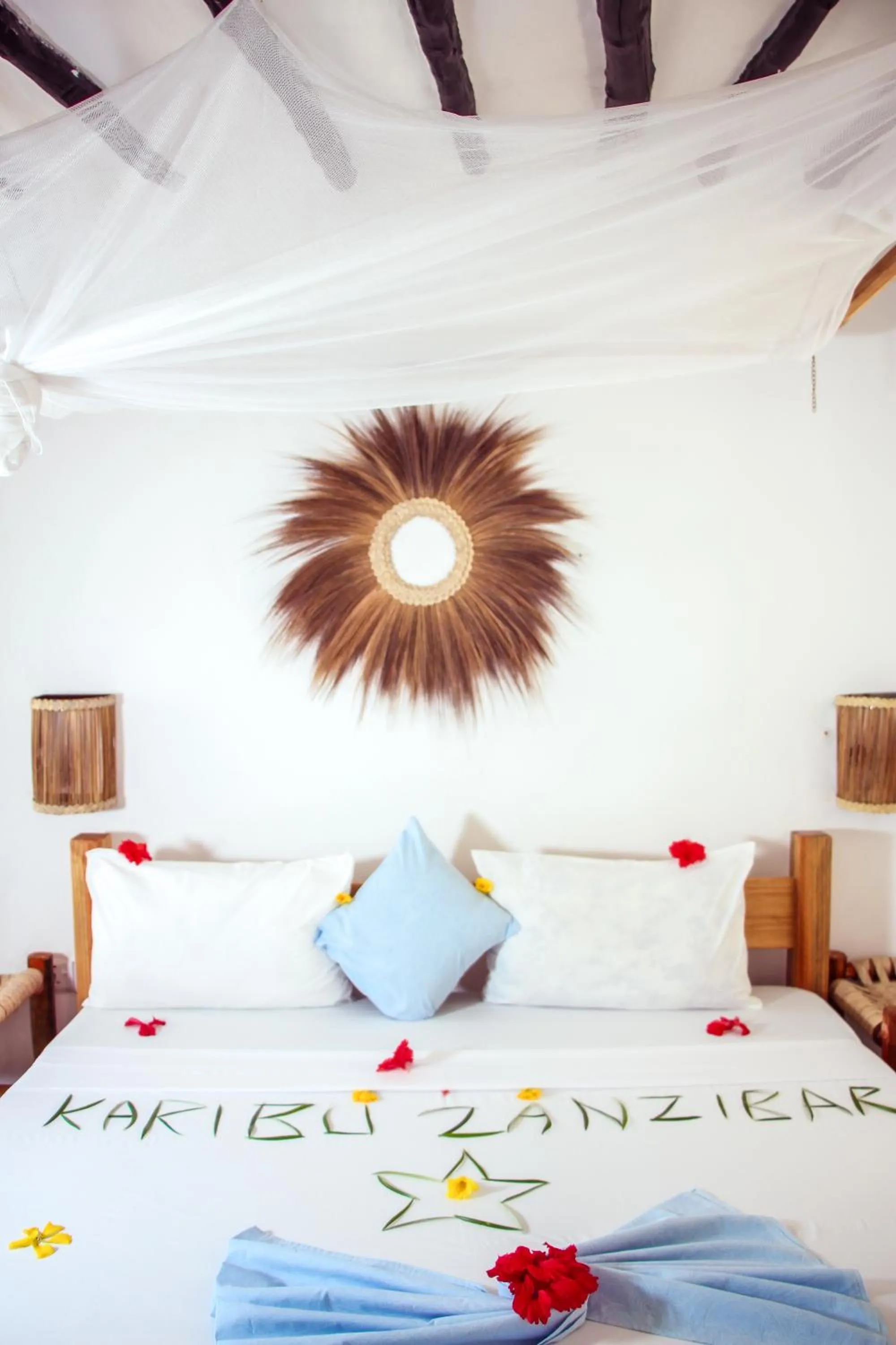 Bed in TIKI Beach Club & Resort