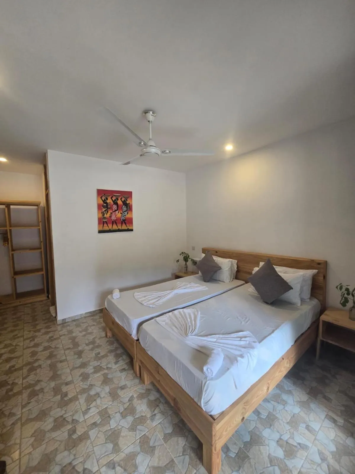 Bed in TIKI Beach Club & Resort