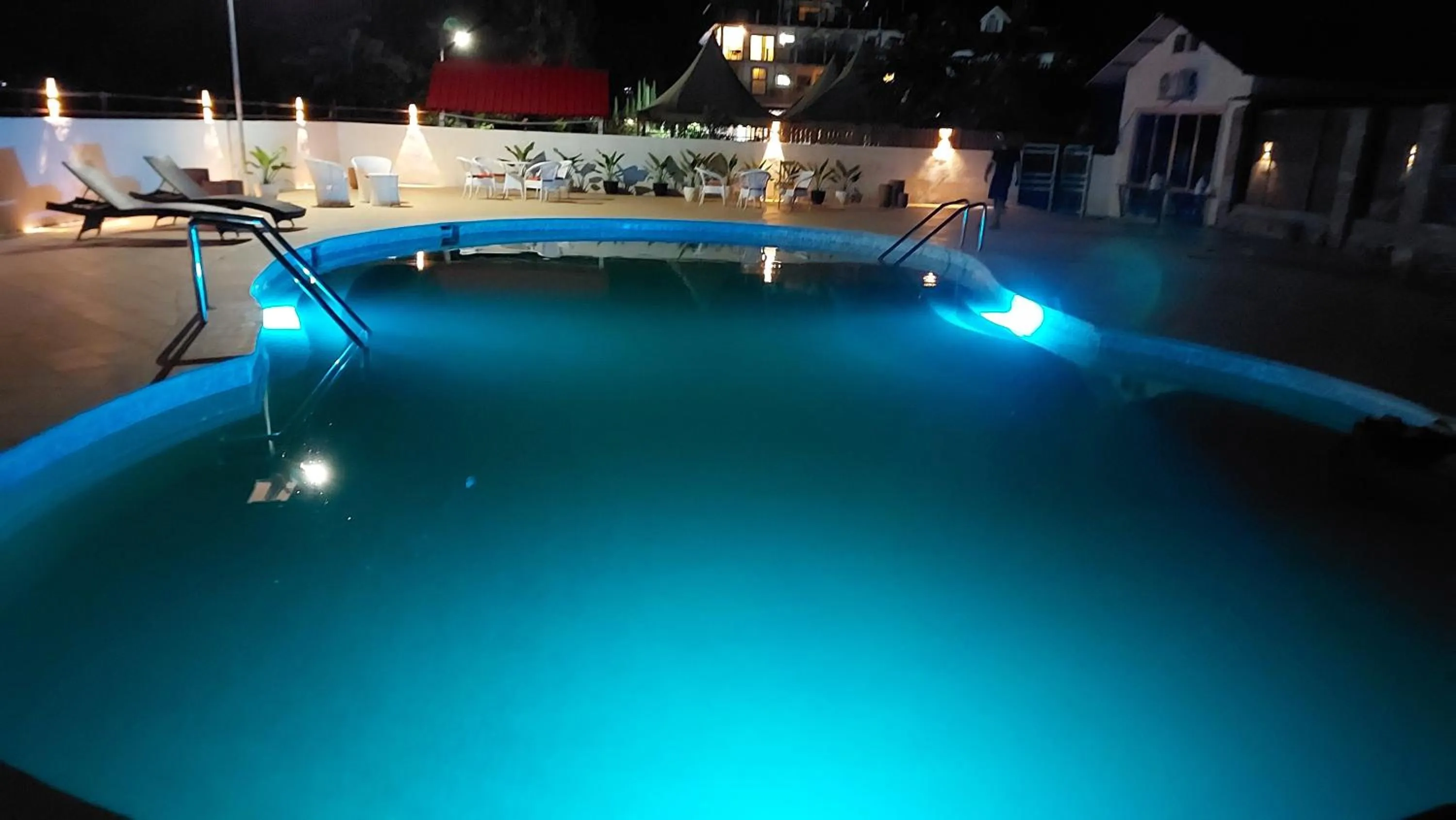 Swimming pool in Shalom Farmhouse by the hillside